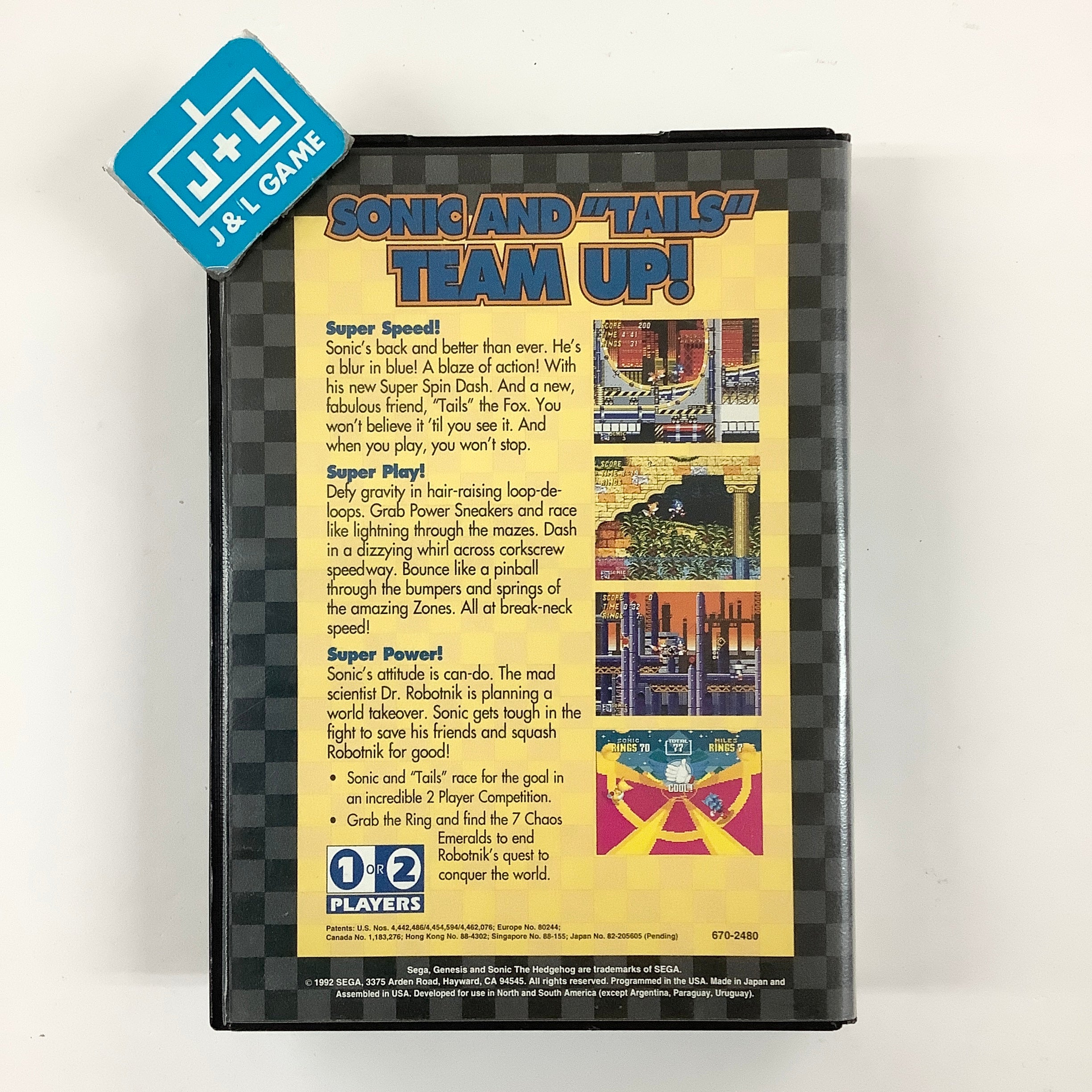 Sonic the Hedgehog 2 - (SG) SEGA Genesis [Pre-Owned] Video Games Sega