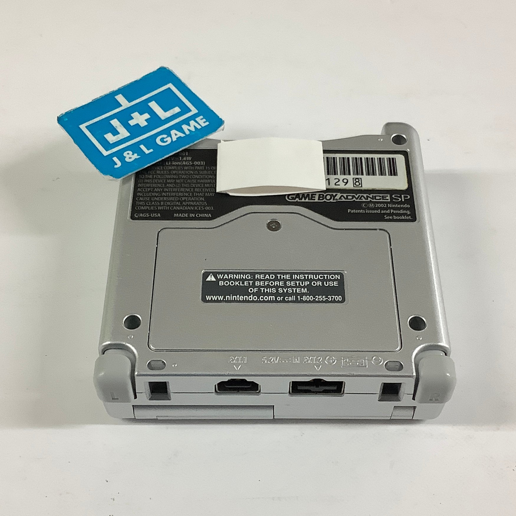 Nintendo Game Boy Advance SP Console AGS-001 (Silver) - (GBA) Game Boy Advance SP [Pre-Owned]