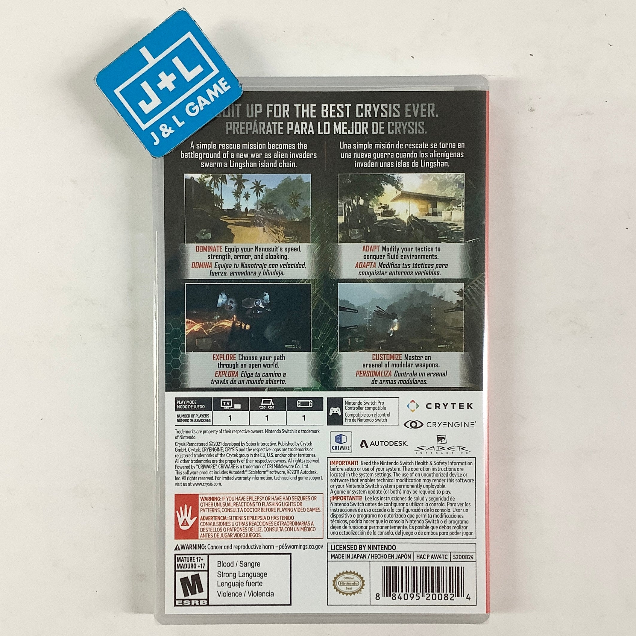 Crysis Remastered - (NSW) Nintendo Switch Video Games Crytek