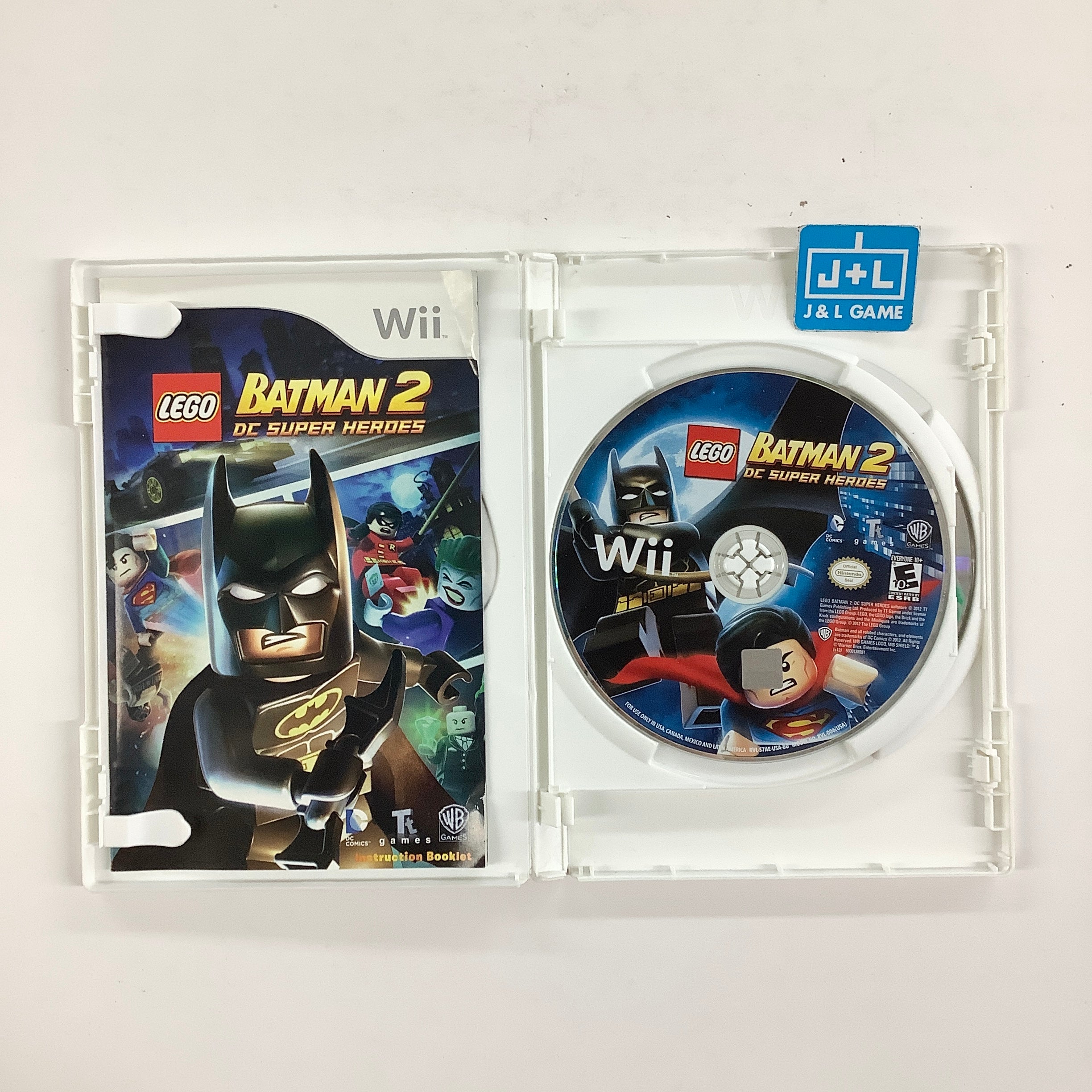 LEGO Batman 2: DC Super Heroes (with Green Lantern: Emerald Knights DVD) - Nintendo Wii [Pre-Owned] Video Games Warner Bros. Interactive Entertainment