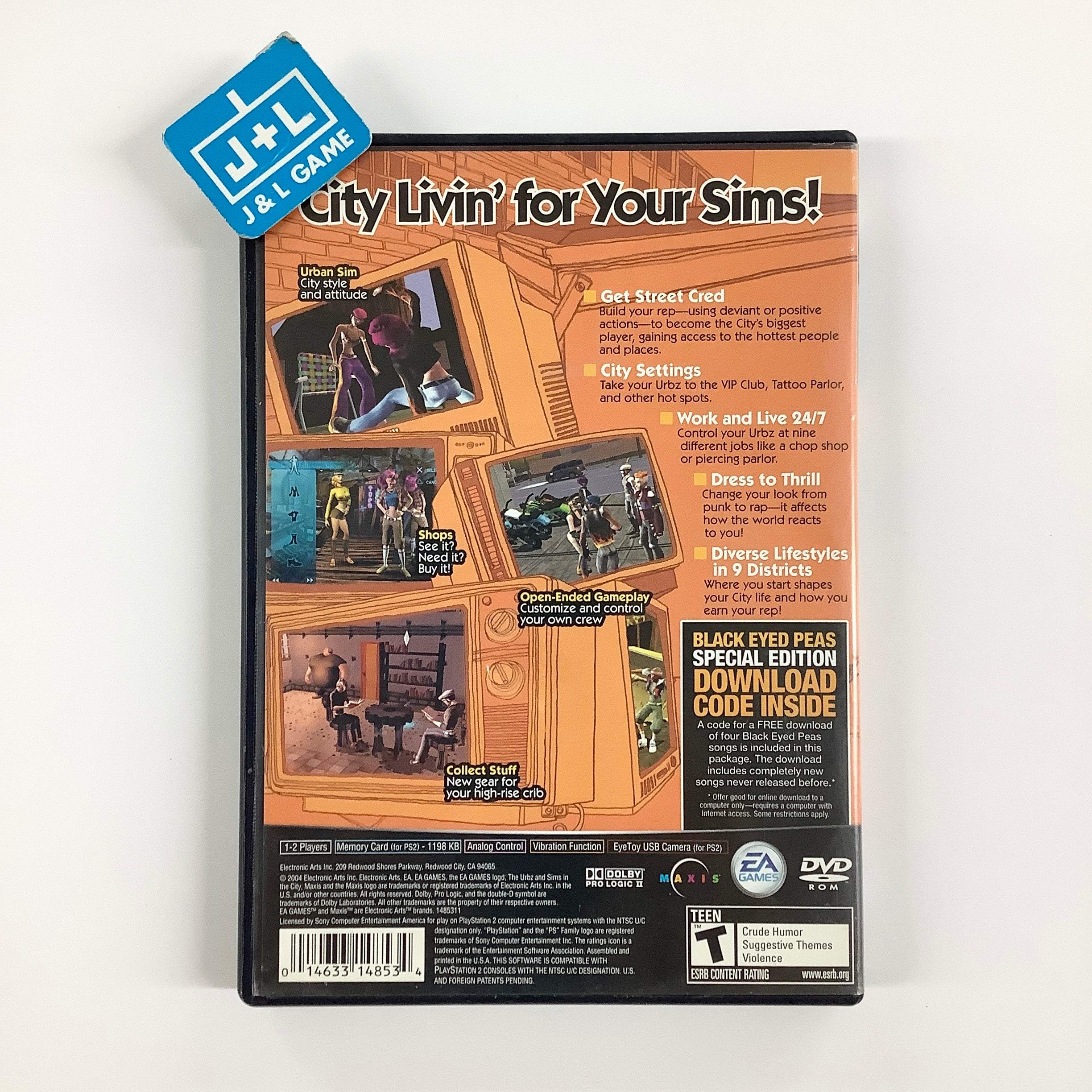 The Urbz: Sims in the City - (PS2) PlayStation 2 [Pre-Owned] Video Games EA Games