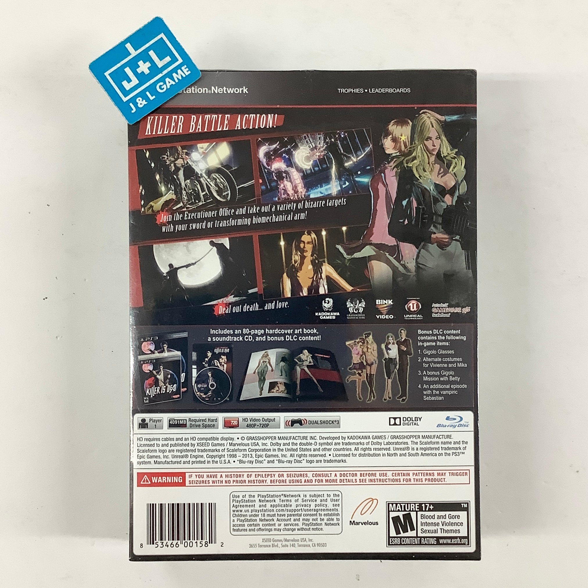 Killer Is Dead (Limited Edition) - (PS3) PlayStation 3 Video Games XSEED Games