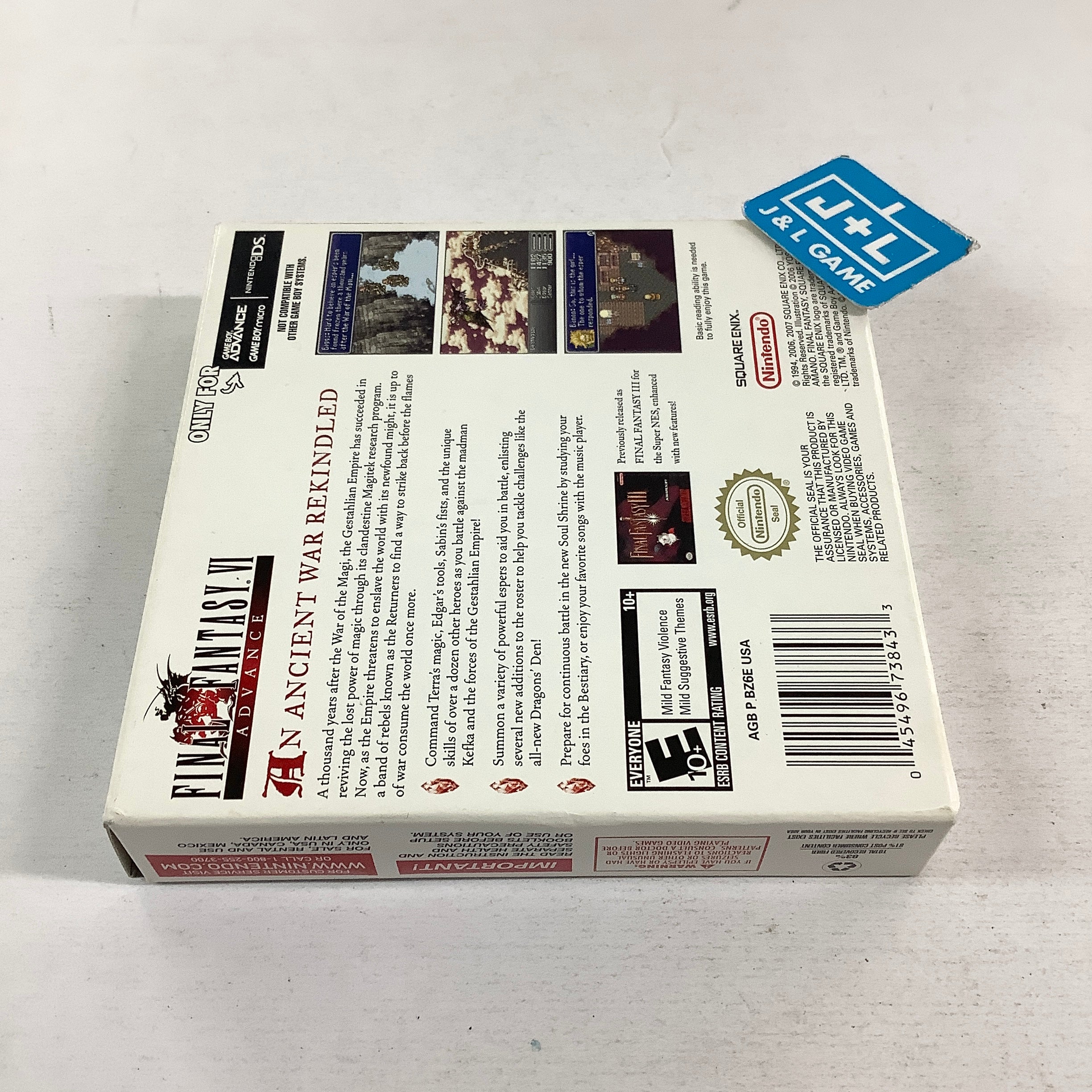 Final Fantasy VI Advance - (GBA) Game Boy Advance [Pre-Owned] Video Games Nintendo