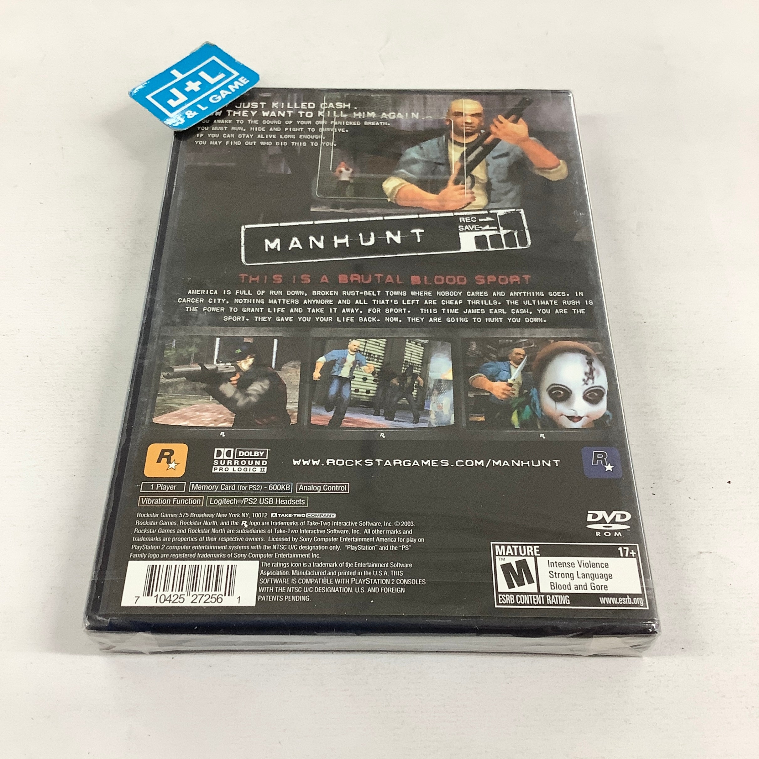 Manhunt - (PS2) PlayStation 2 Video Games Rockstar Games