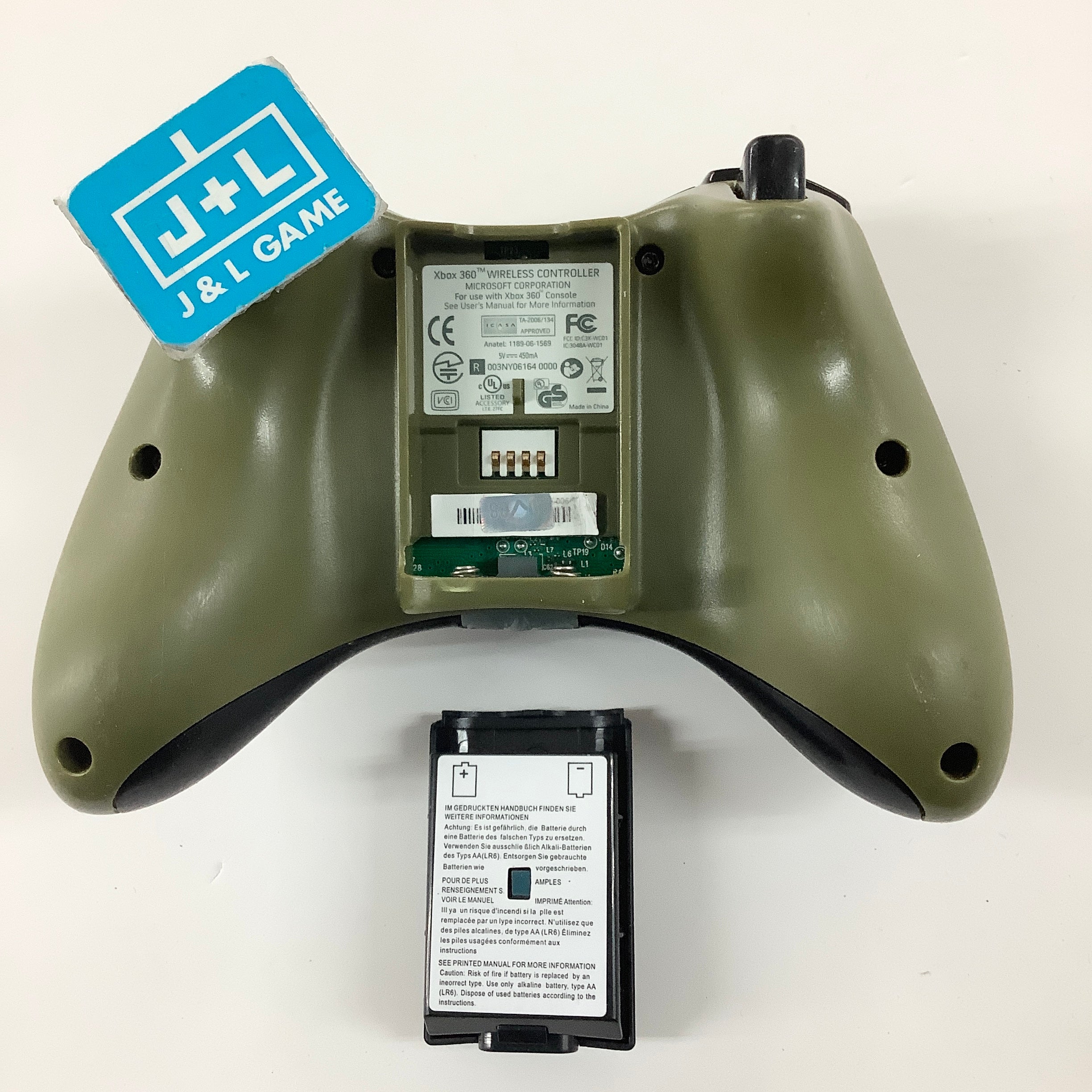 Microsoft Xbox 360 Wireless Controller (Green) - Xbox 360 [Pre-Owned] Accessories Microsoft