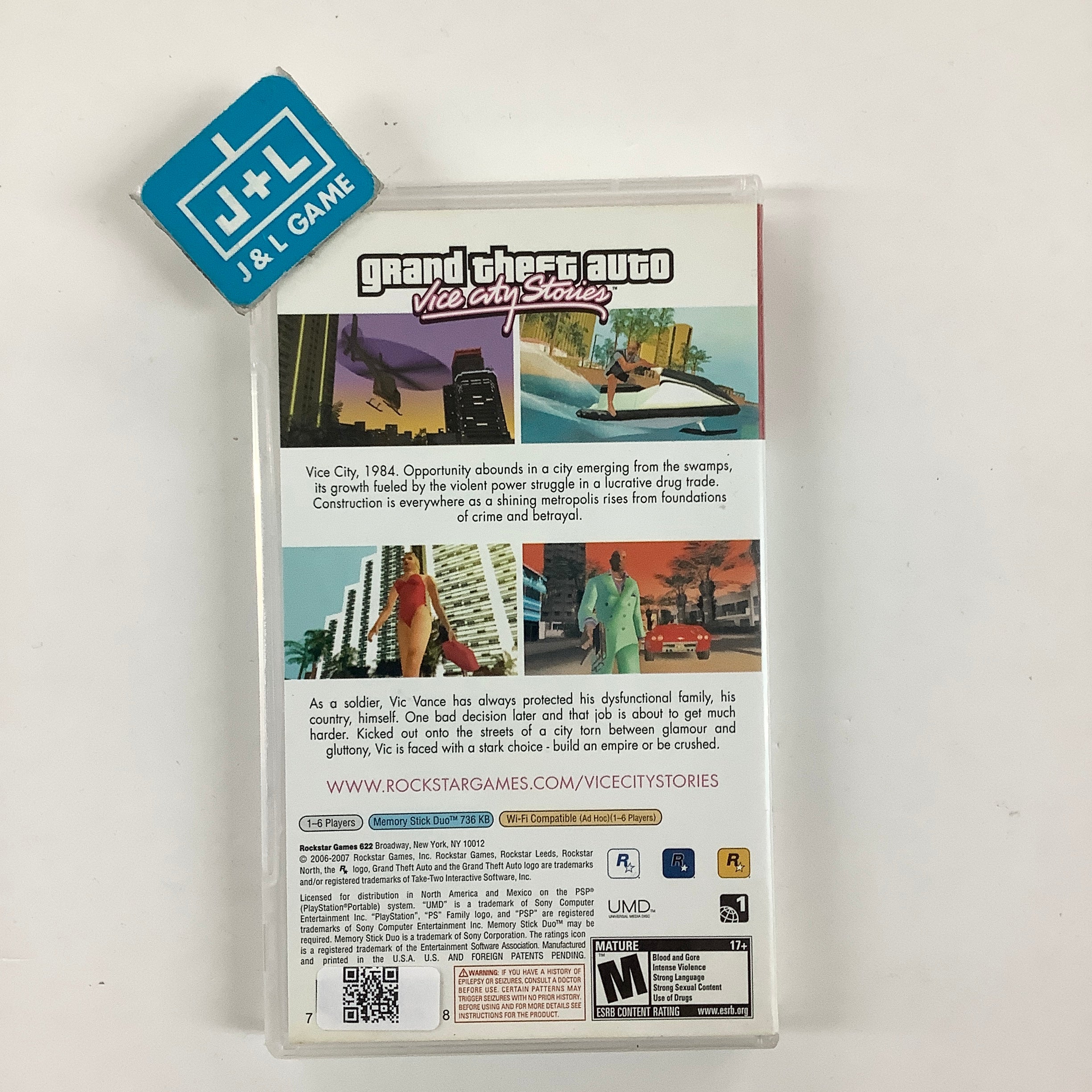 Grand Theft Auto: Vice City Stories (Greatest Hits) - SONY PSP [Pre-Owned] Video Games Rockstar Games