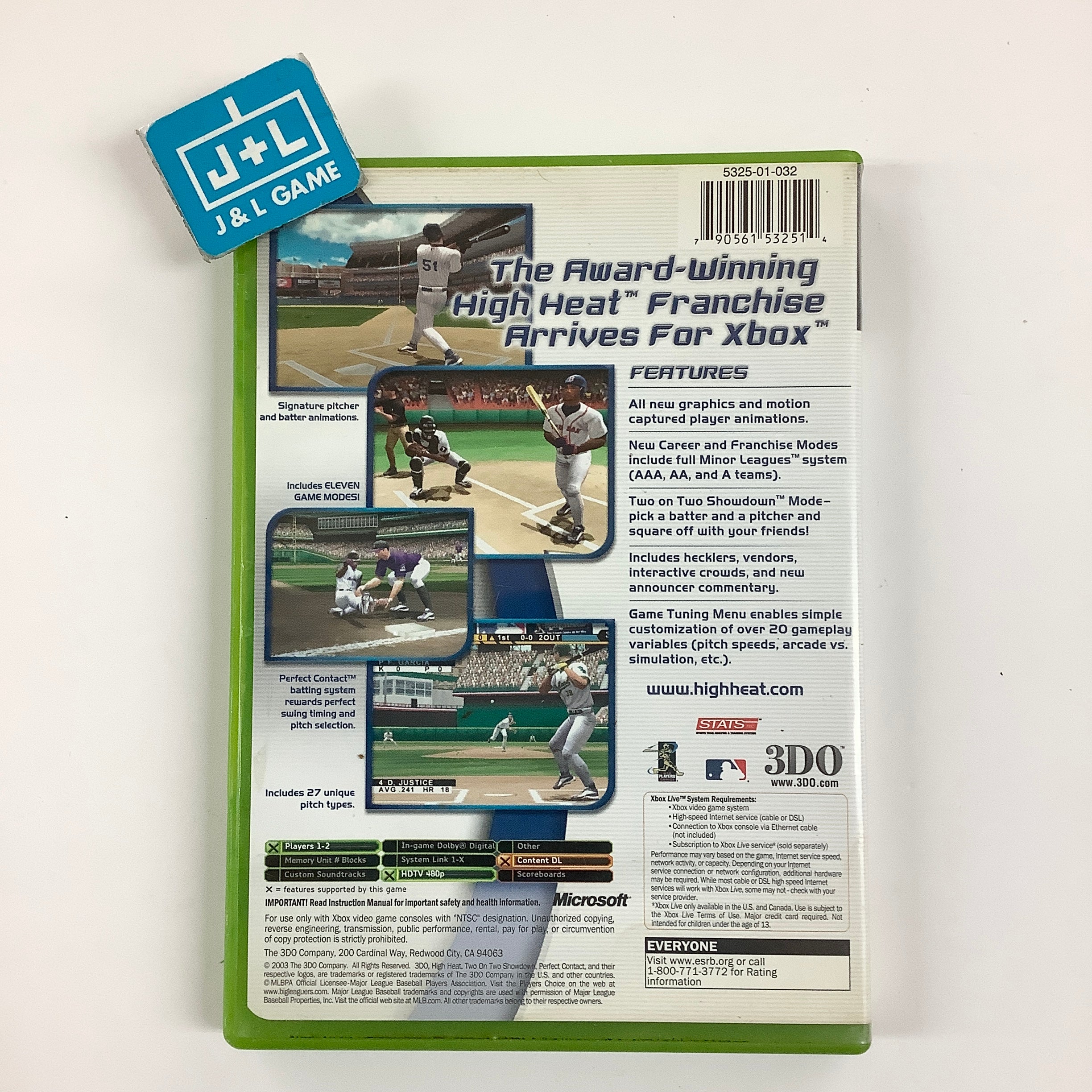 High Heat Major League Baseball 2004 - (XB) Xbox [Pre-Owned]