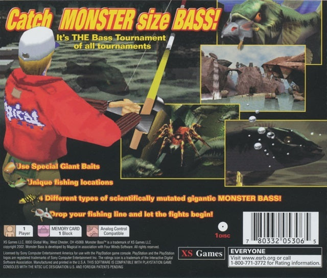 Monster Bass! - (PS1) Playstation 1 [Pre-owned] Video Games XS Games   