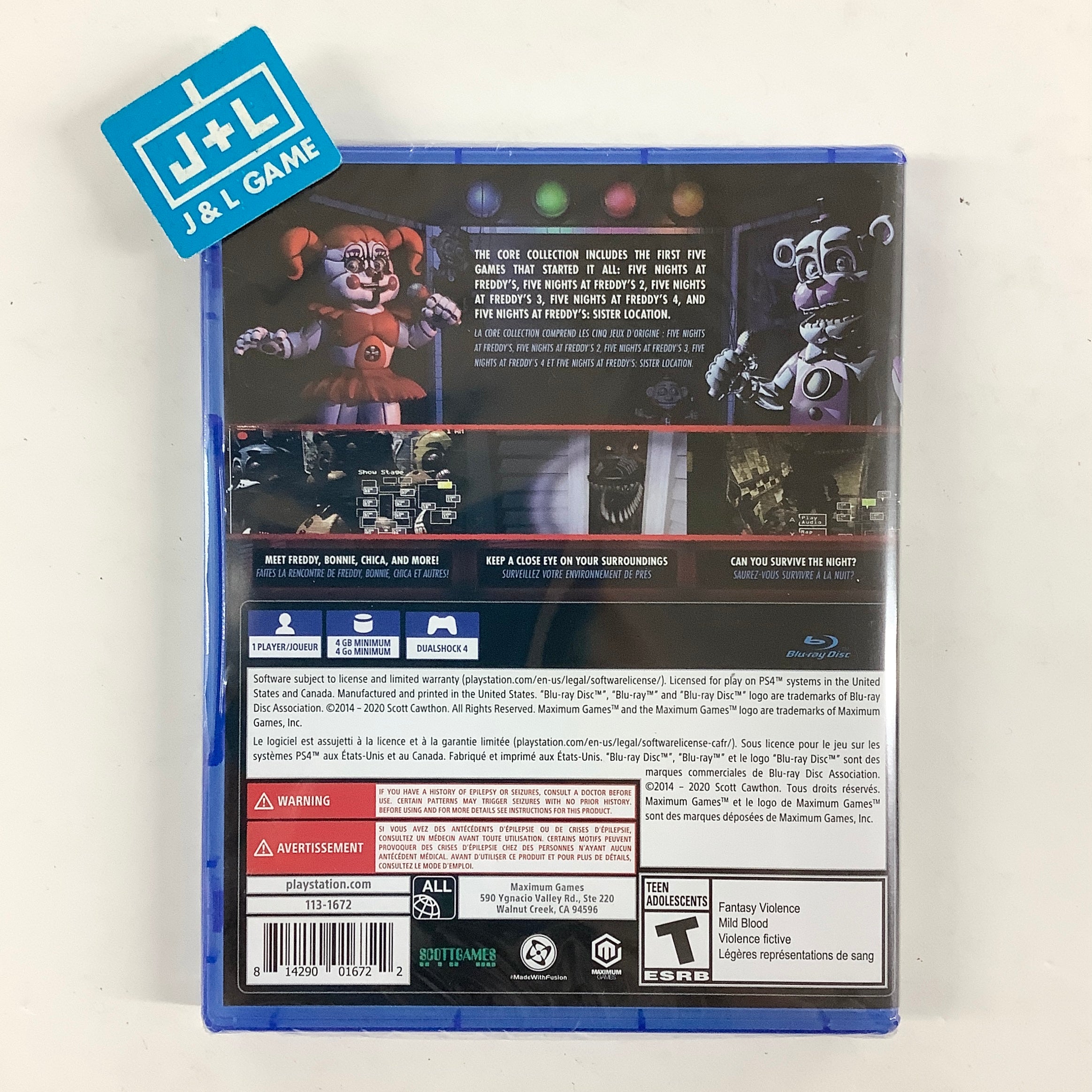 Five Nights at Freddy's: The Core Collection - (PS4) PlayStation 4 Video Games Maximum Games