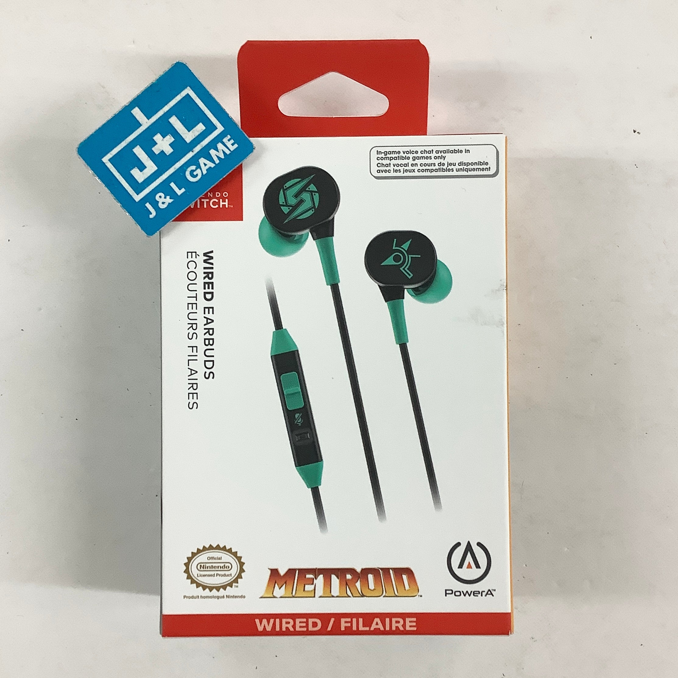 PowerA Wired Earbuds (Metroid) - (NSW) Nintendo Switch ACCESSORIES PowerA