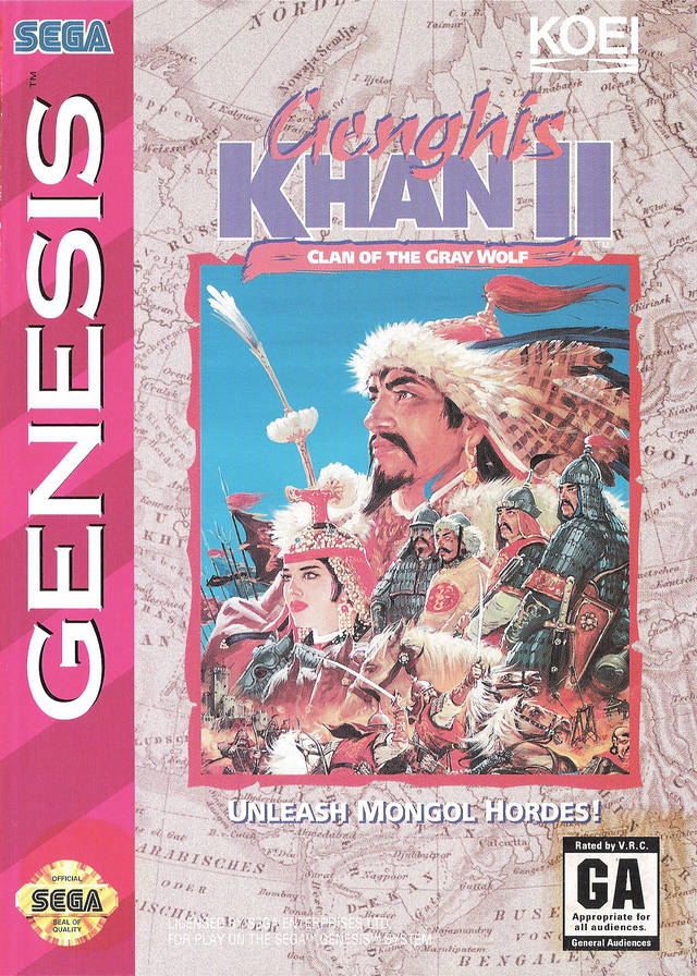 Genghis Khan II: Clan of the Gray Wolf - (SG) SEGA Genesis [Pre-Owned] Video Games Sega   