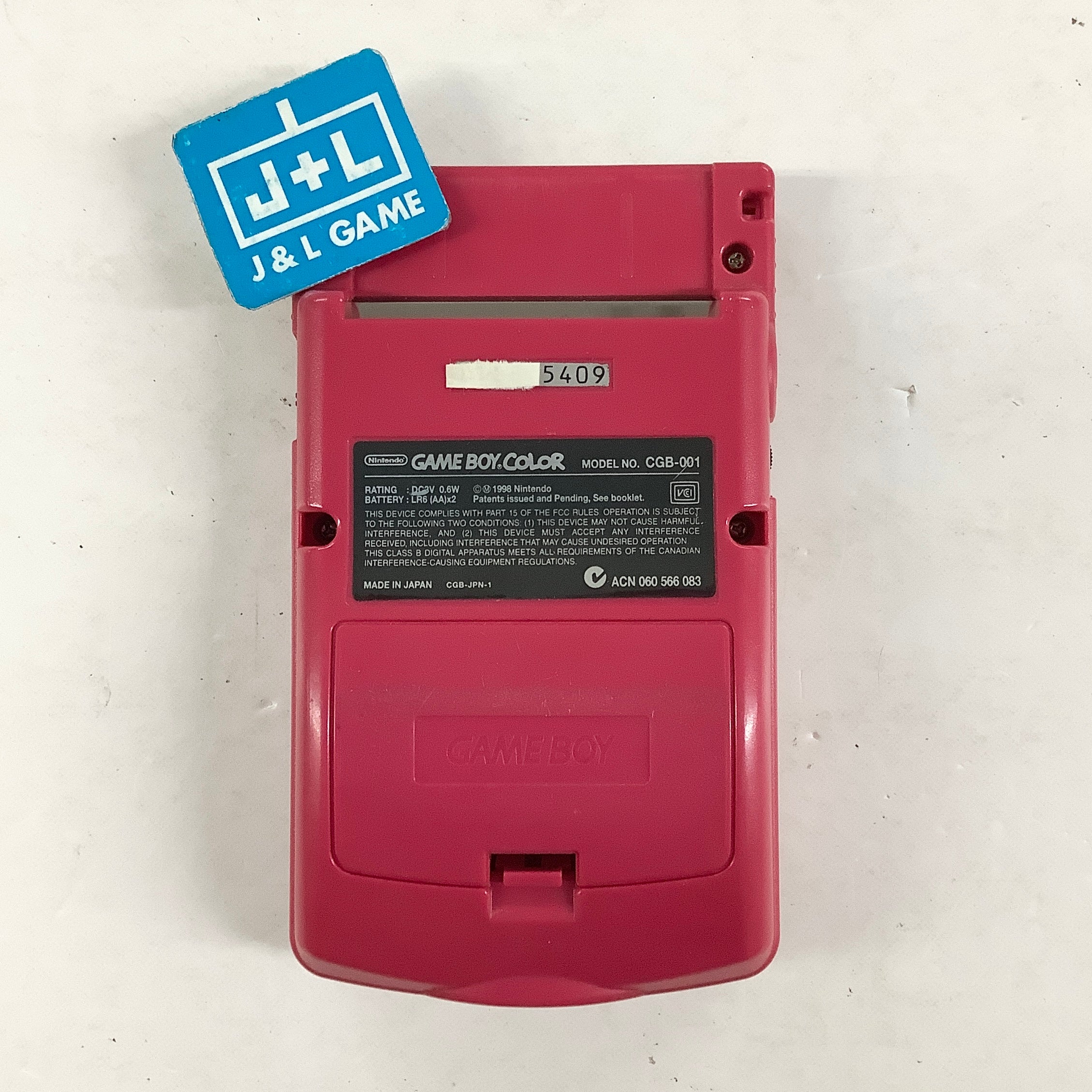 Nintendo Game Boy Color Console (Berry with Backlight) - (GBC) Game Boy Color [Pre-Owned]