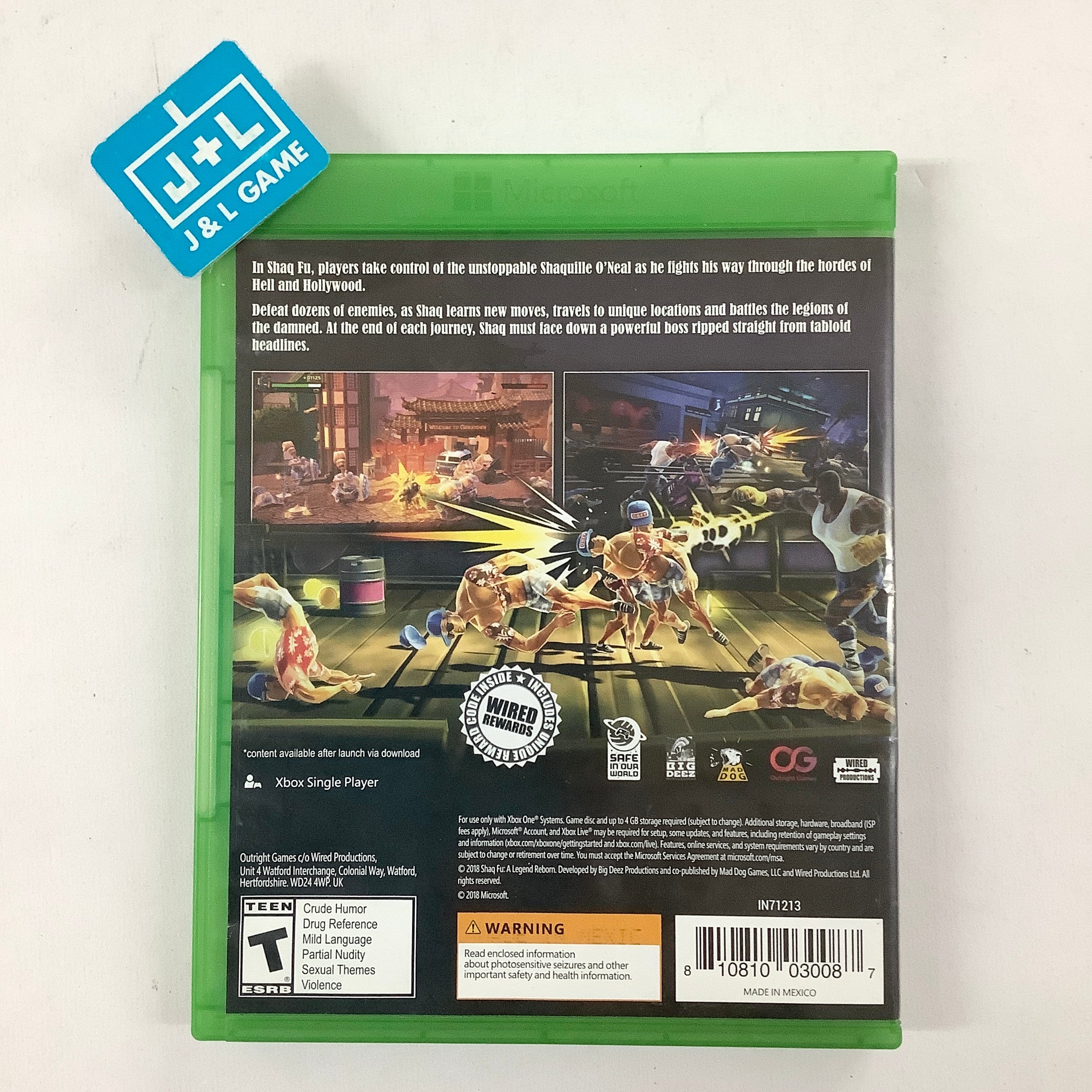 Shaq Fu: A Legend Reborn - (XB1) Xbox One [Pre-Owned] | J&L Game