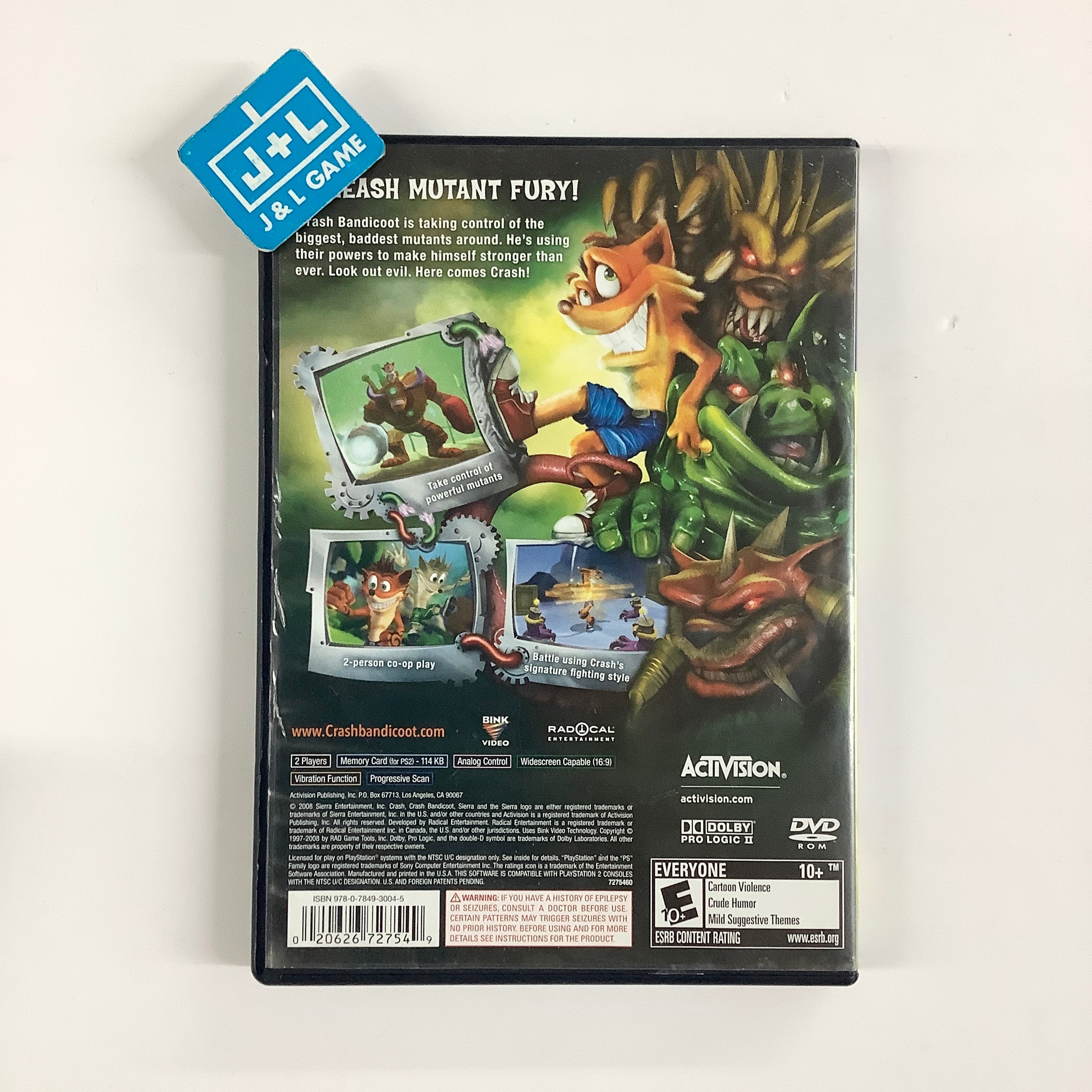 Crash: Mind Over Mutant - (PS2) PlayStation 2 [Pre-Owned] Video Games Activision