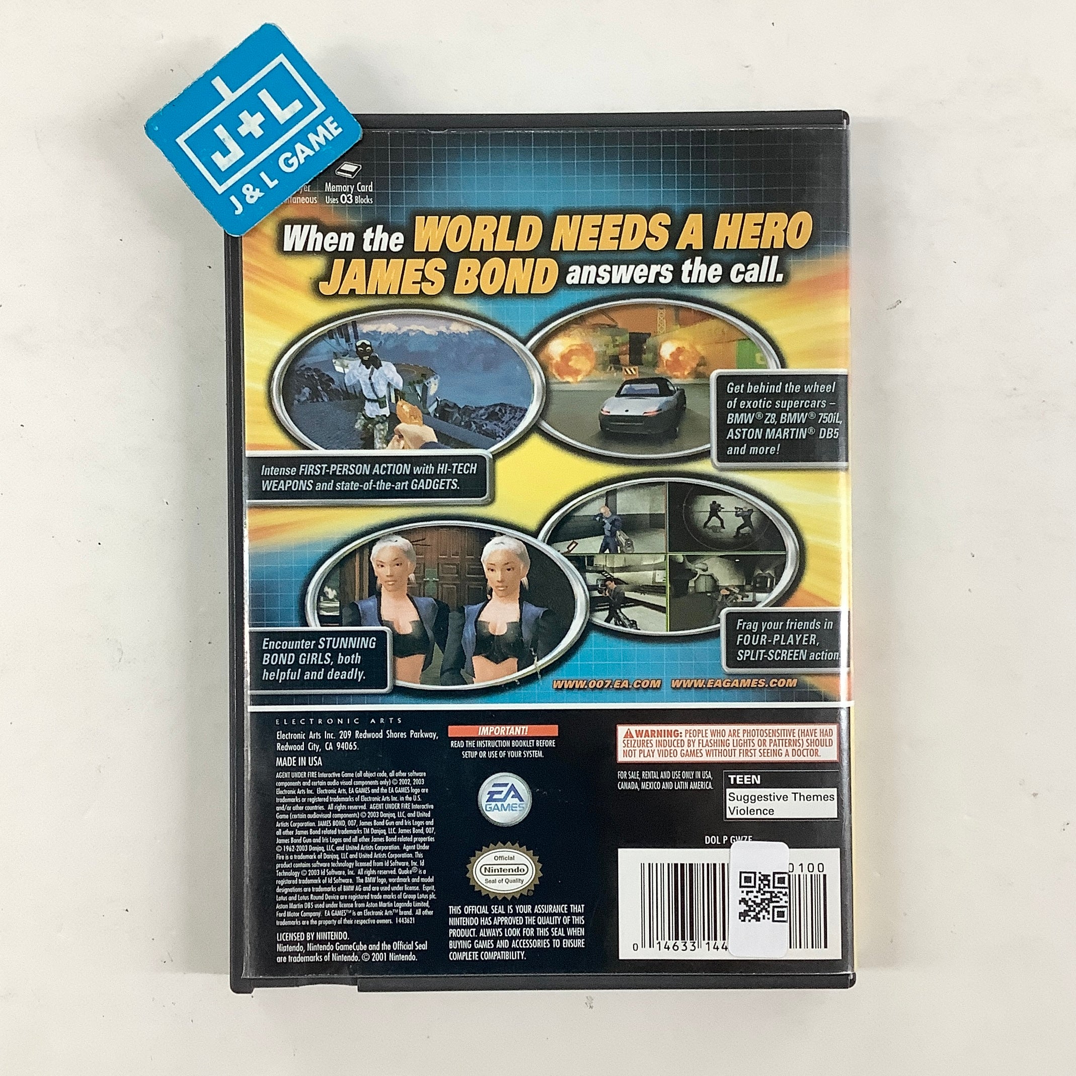 James Bond 007: Agent Under Fire (Player's Choice) - (GC) GameCube [Pre-Owned] Video Games Electronic Arts