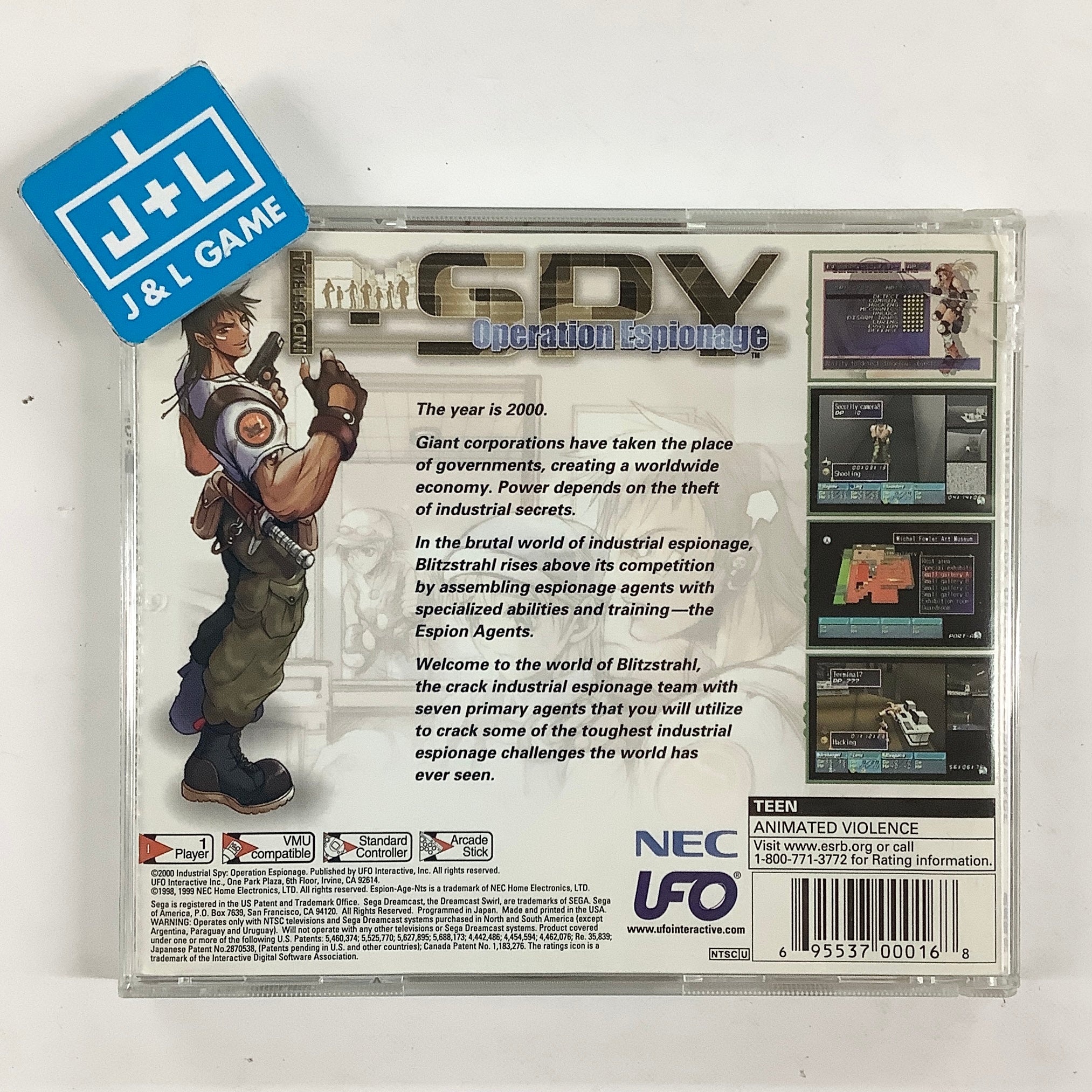 Industrial Spy Operation Espionage - (DC) SEGA Dreamcast [Pre-Owned] SEGA