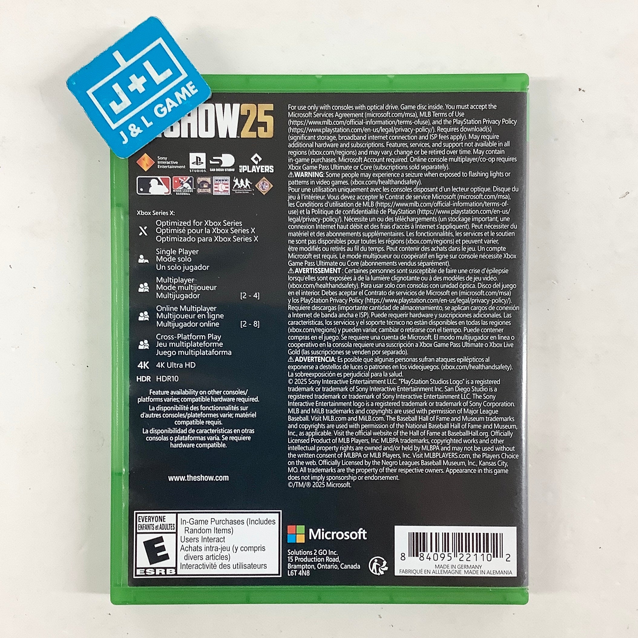 MLB The Show 25 - (XSX) Xbox Series X [Pre-Owned] Video Games Solutions 2 Go