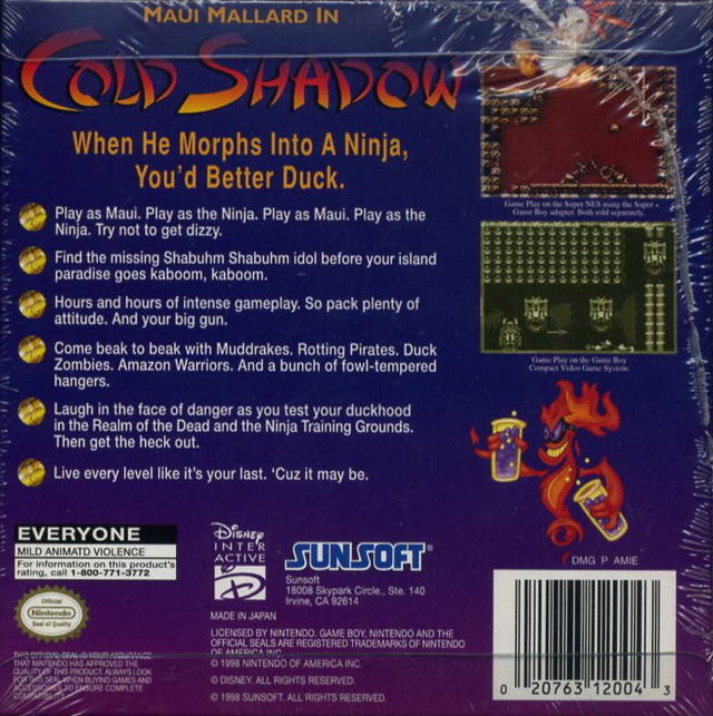 Disney's Maui Mallard in Cold Shadow - (GB) Game Boy [Pre-Owned]