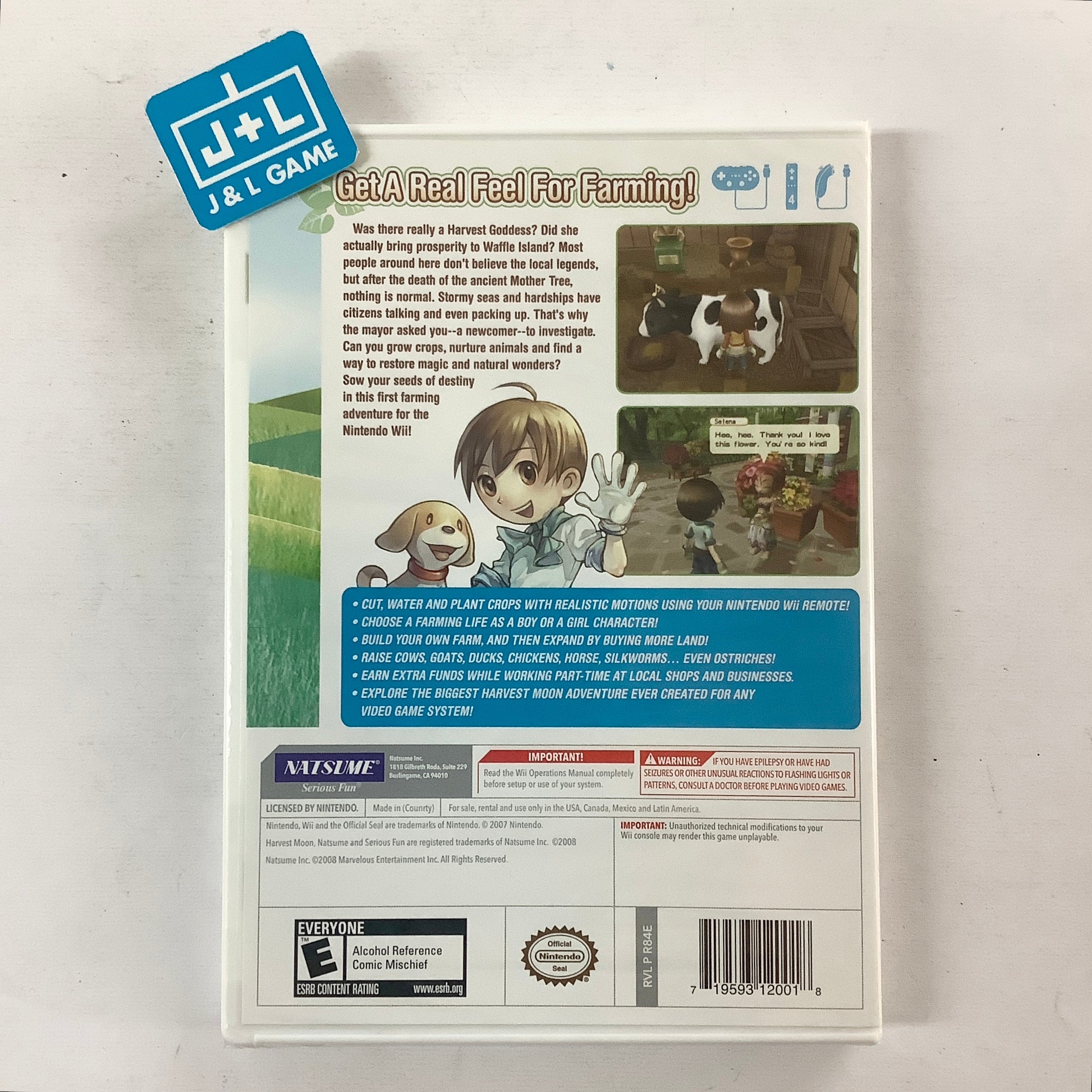 Harvest Moon: Tree of Tranquility - Nintendo Wii Video Games Natsume   