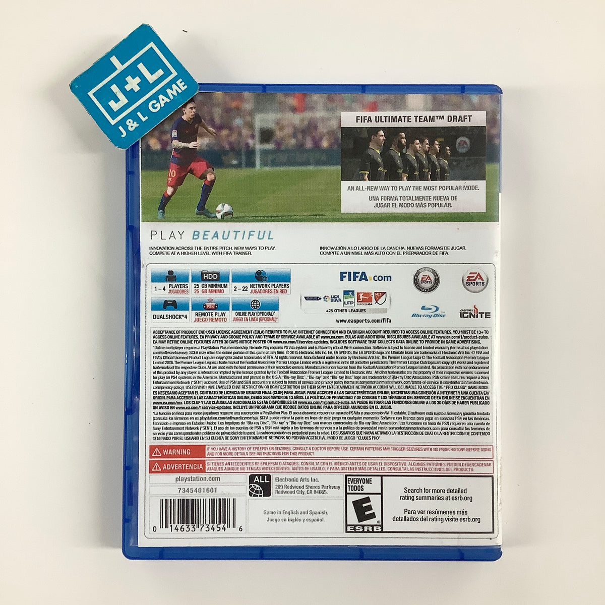 FIFA 16 - (PS4) PlayStation 4 [Pre-Owned] Video Games Electronic Arts