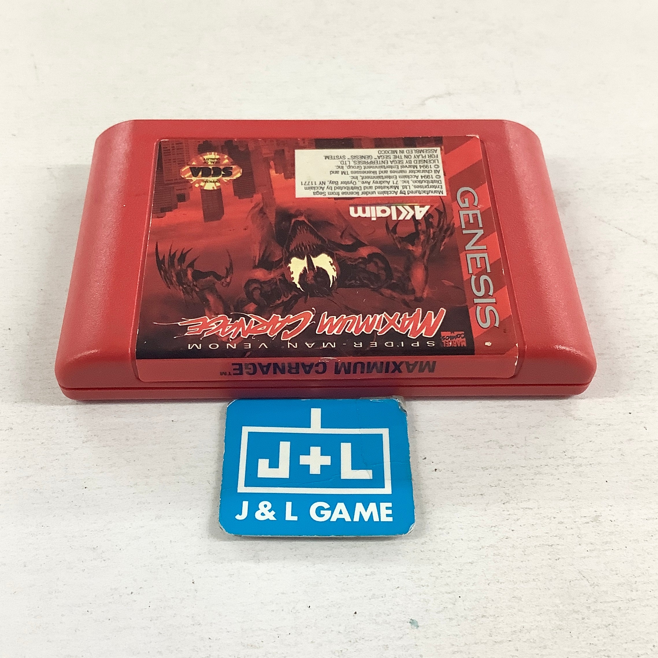 Spider-Man & Venom: Maximum Carnage - SEGA Genesis [Pre-Owned] Video Games Acclaim