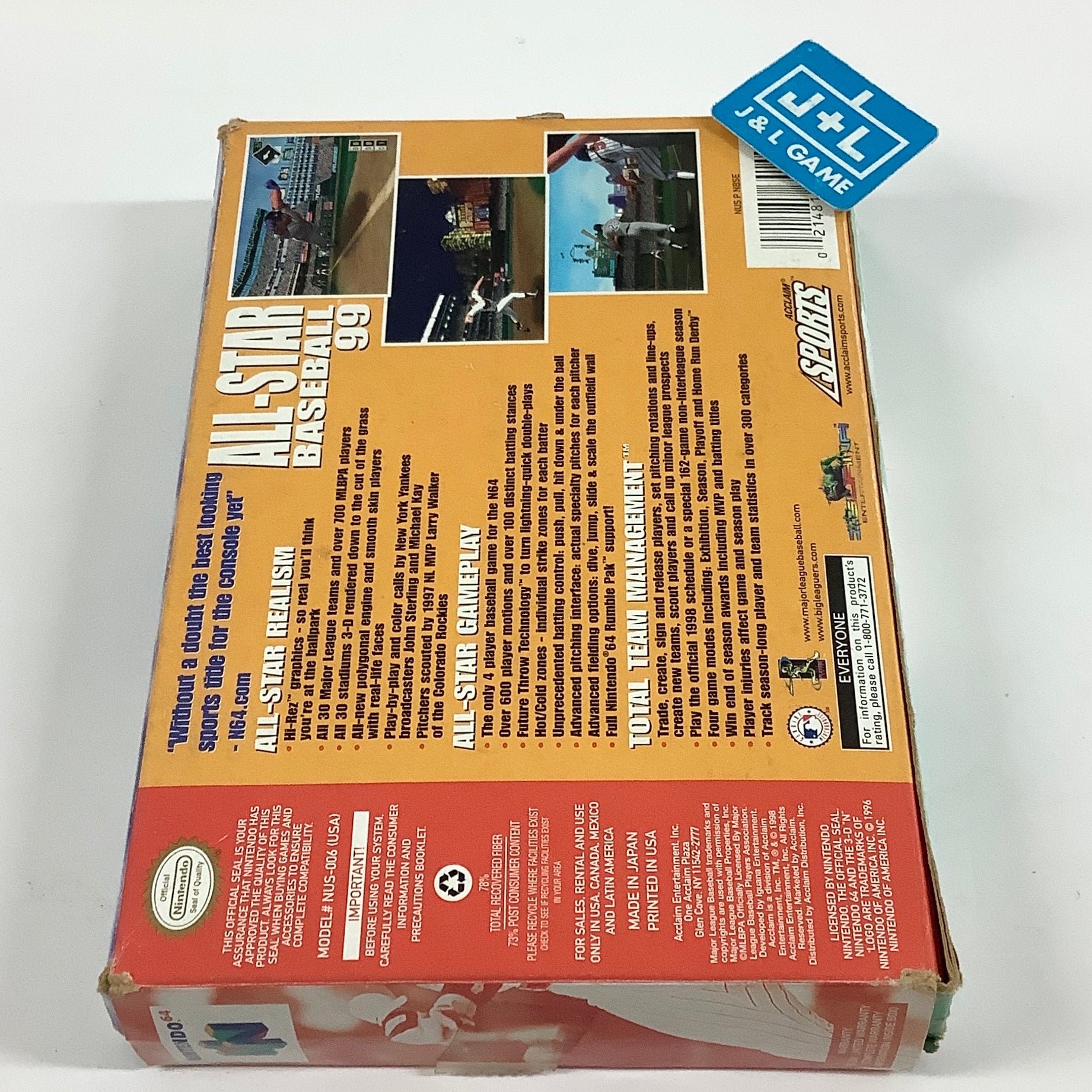 All-Star Baseball 99 - (N64) Nintendo 64 [Pre-Owned] Video Games Acclaim