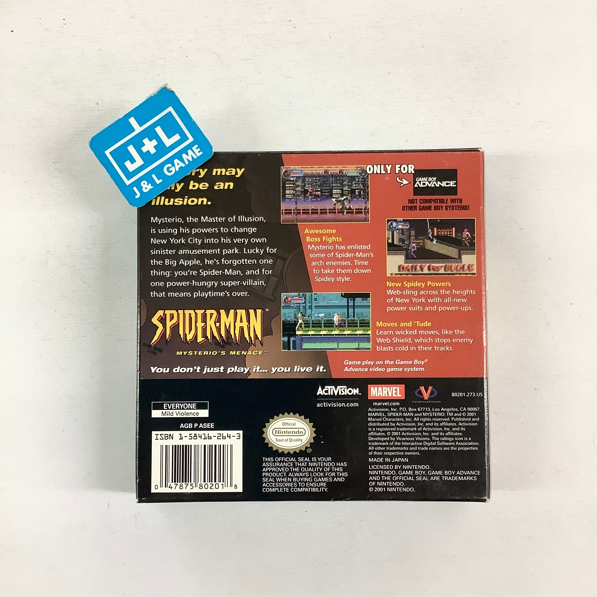 Spider-Man: Mysterio's Menace - (GBA) Game Boy Advance [Pre-Owned] Video Games Activision