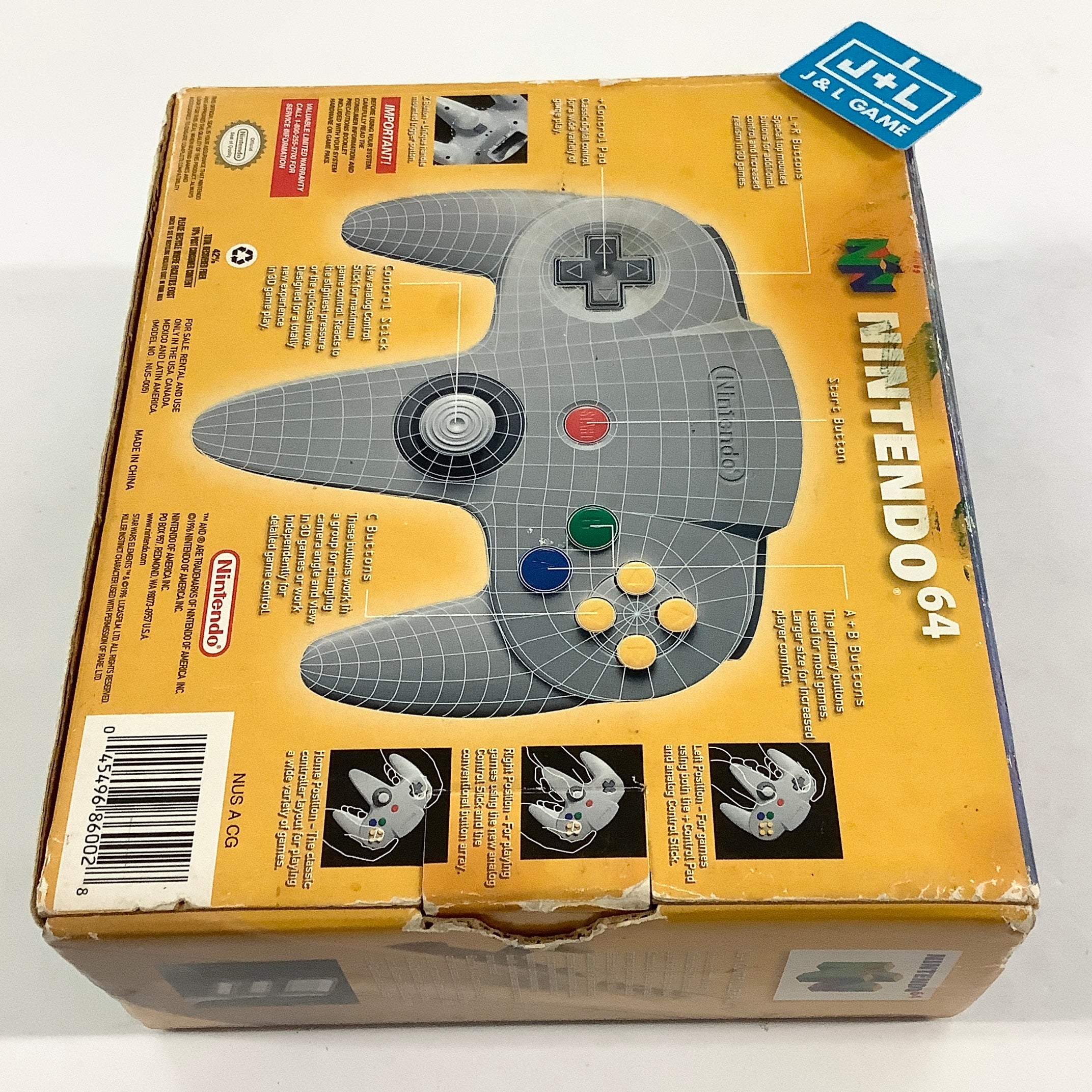 Nintendo 64 Controller (Gray) - (N64) Nintendo 64 [Pre-Owned] Accessories Nintendo