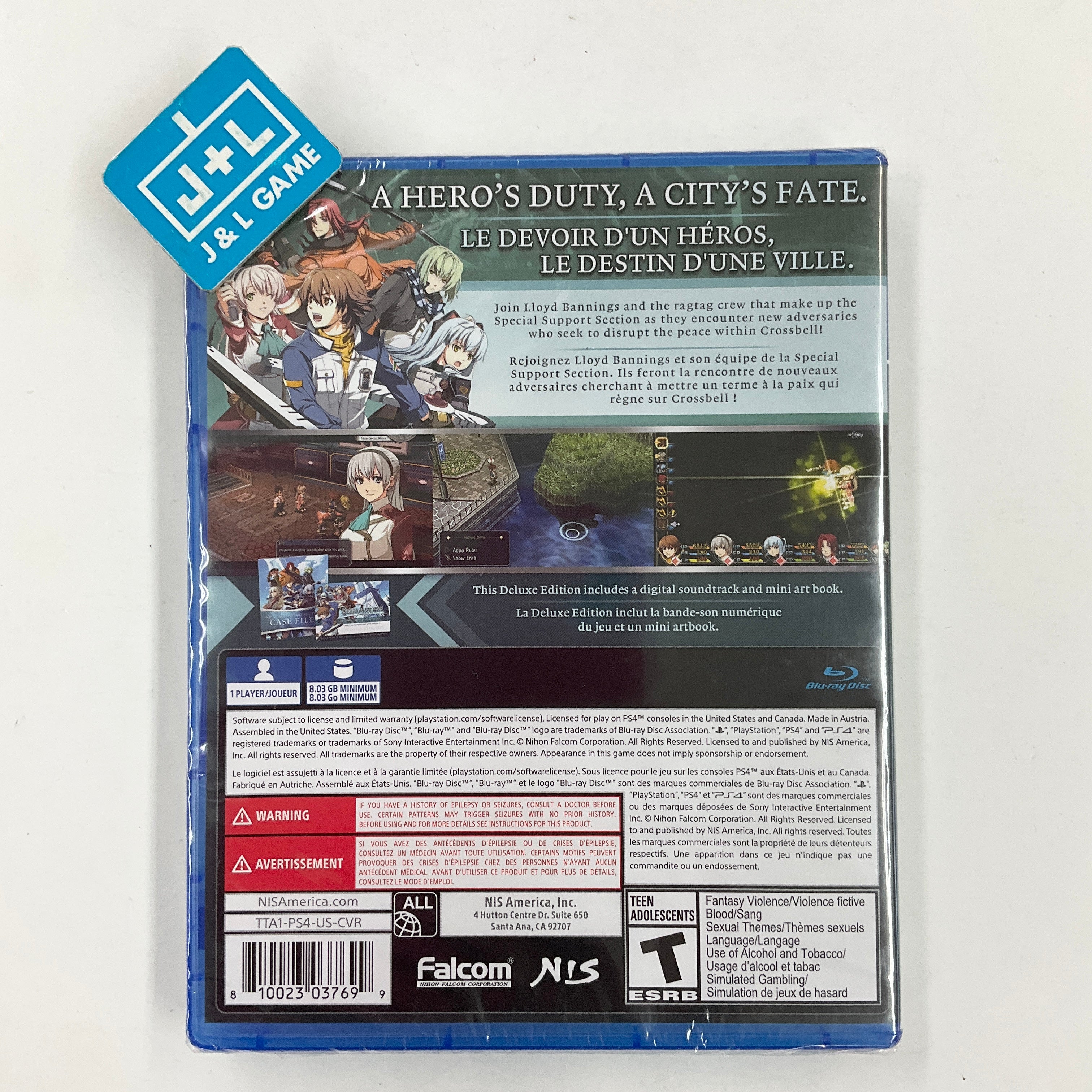 The Legend of Heroes: Trails to Azure (Deluxe Edition) - (PS4) PlayStation 4 Video Games NIS America