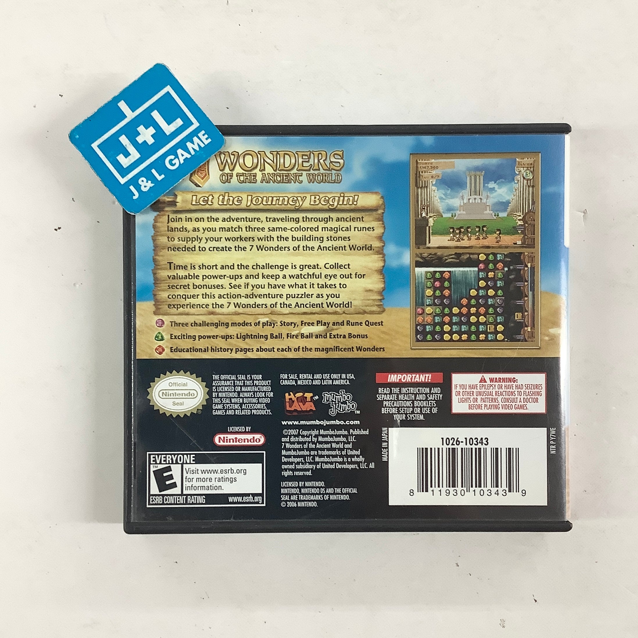 7 Wonders of the Ancient World - (NDS) Nintendo DS [Pre-Owned] Video Games MumboJumbo