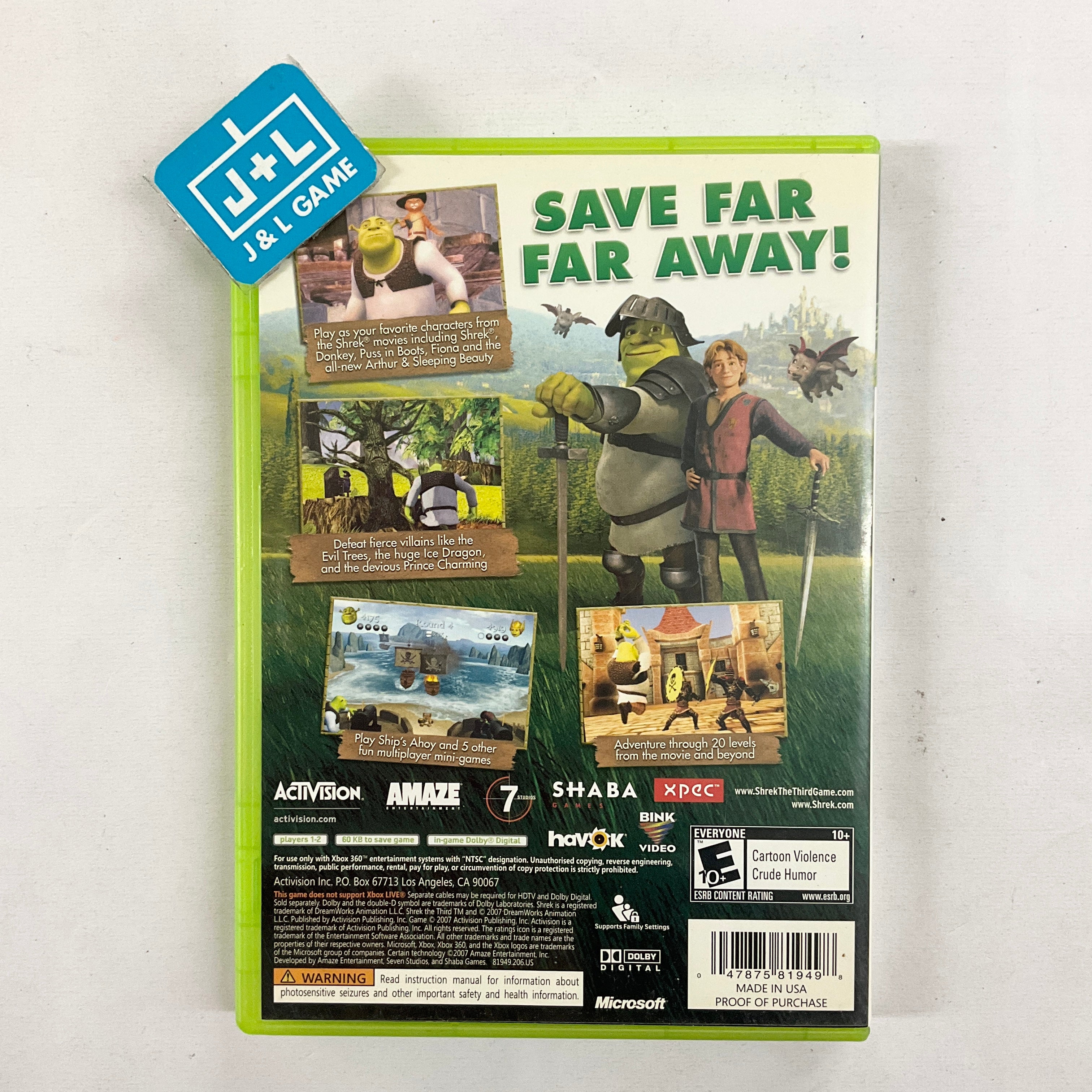 Shrek the Third - Xbox 360 [Pre-Owned] Video Games Activision