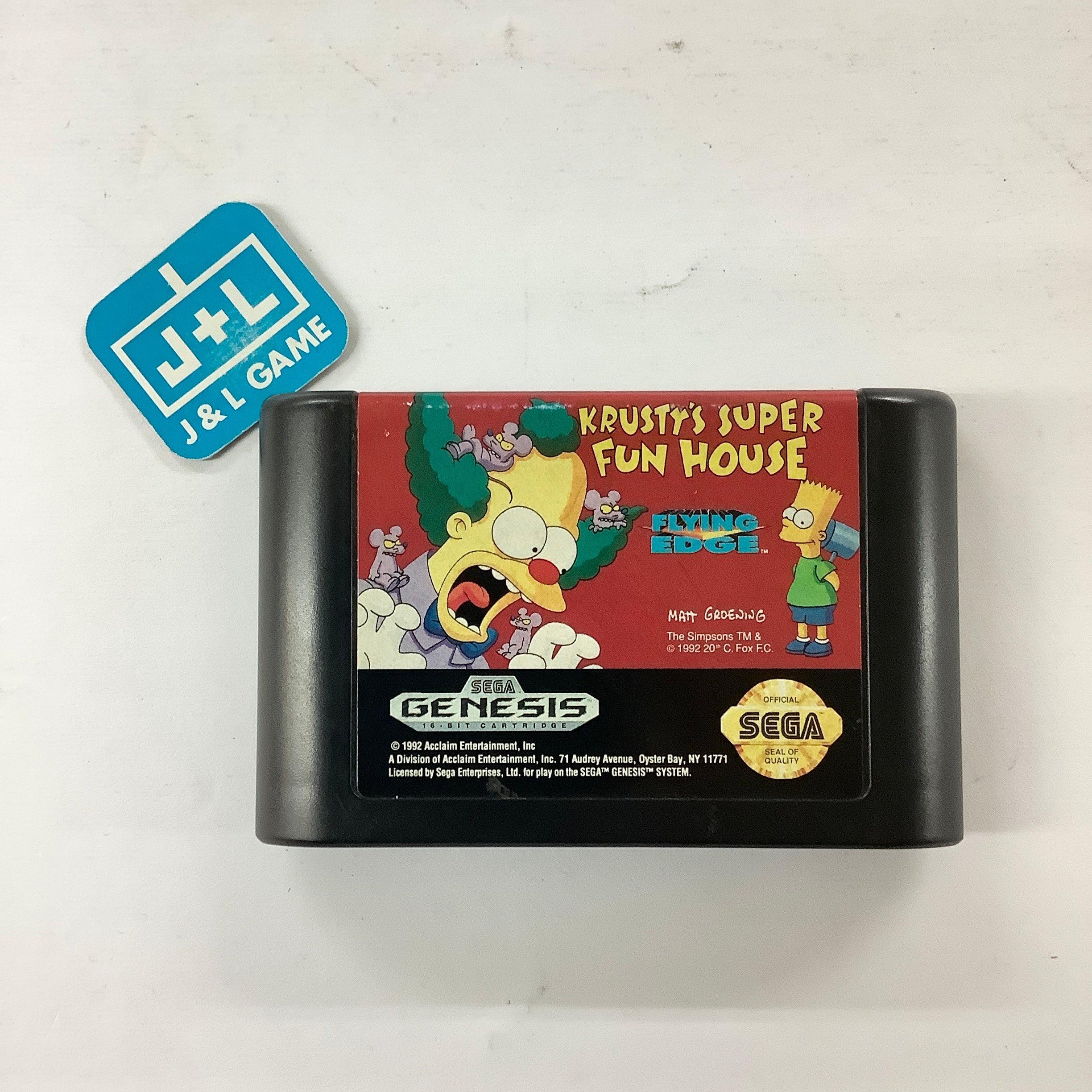 Krusty's Fun House - (SG) SEGA Genesis [Pre-Owned] Video Games Flying Edge   