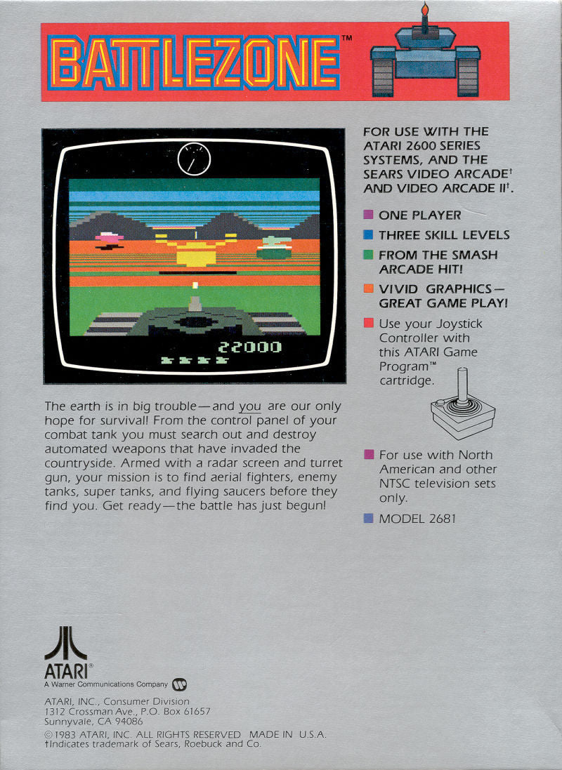 Battlezone - Atari 2600 [Pre-Owned]
