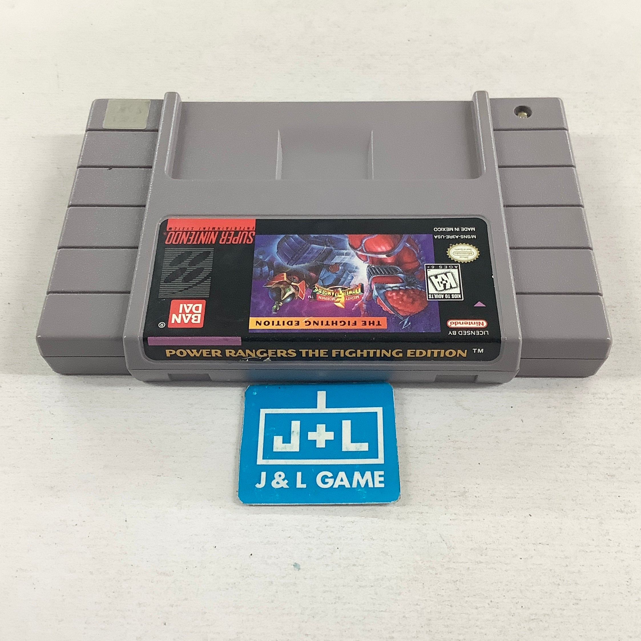 Mighty Morphin Power Rangers: The Fighting Edition - (SNES) Super