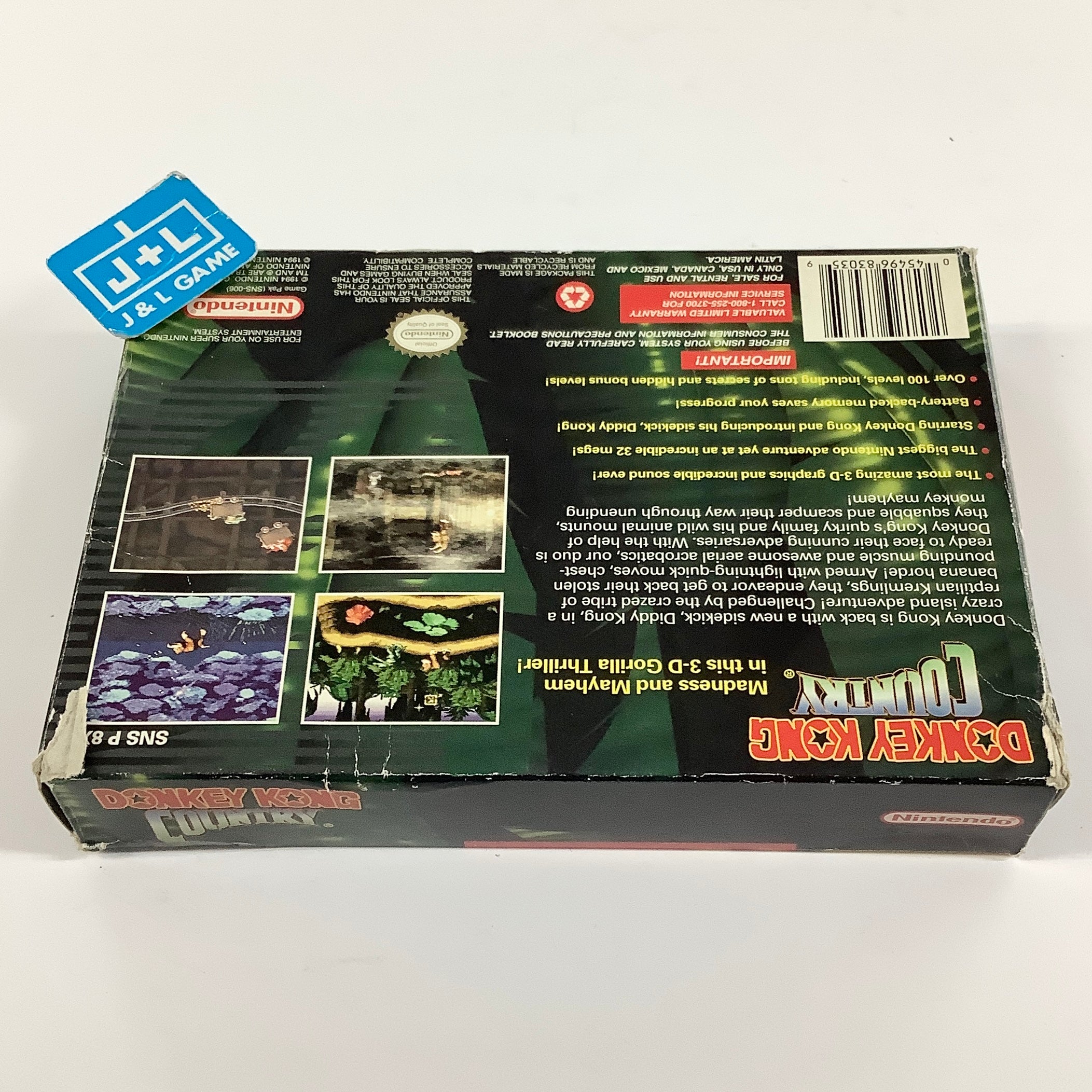 Donkey Kong Country - (SNES) Super Nintendo [Pre-Owned] Video Games Nintendo