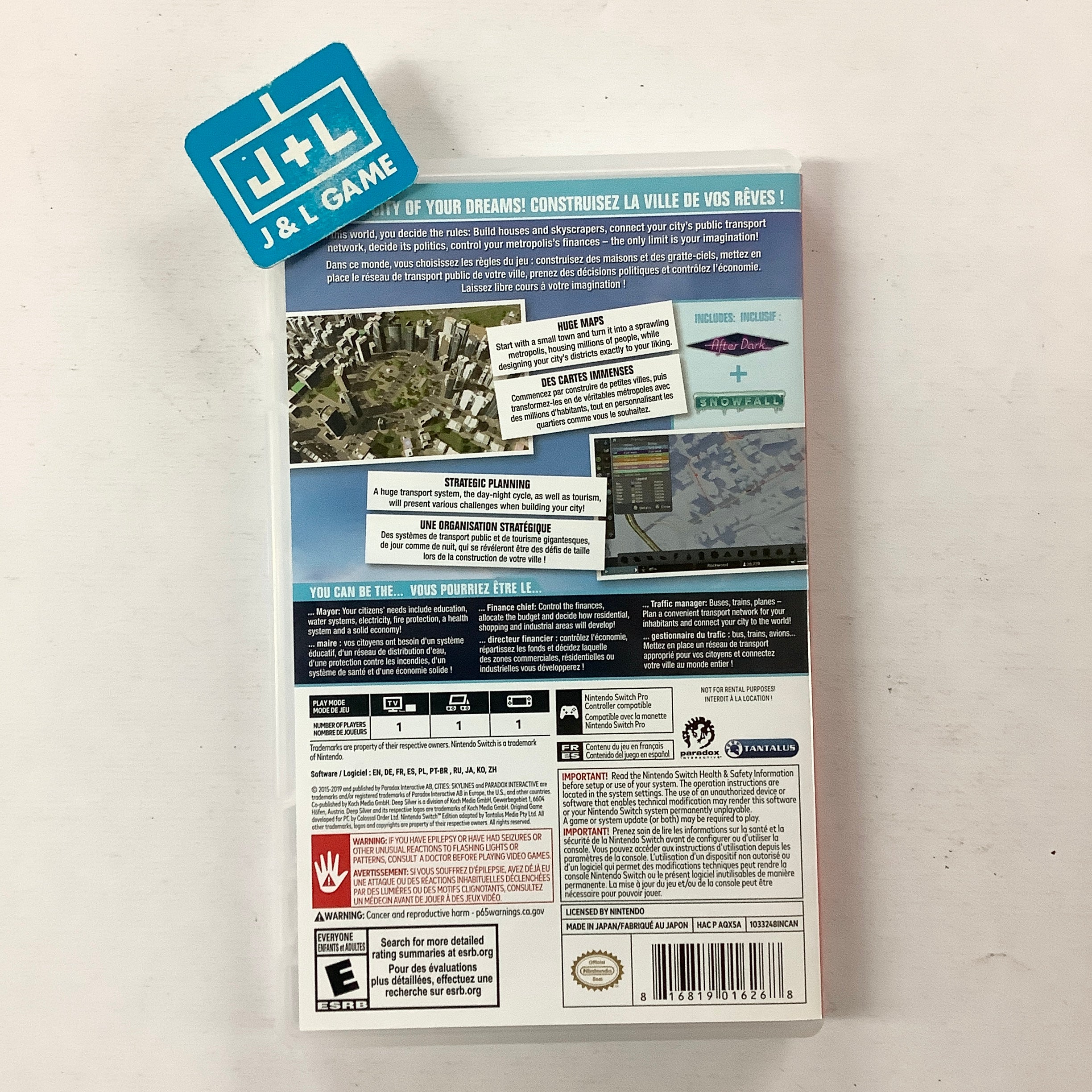 Cities: Skylines Nintendo Switch Edition - (NSW) Nintendo Switch [Pre-Owned] Video Games Paradox Interactive   