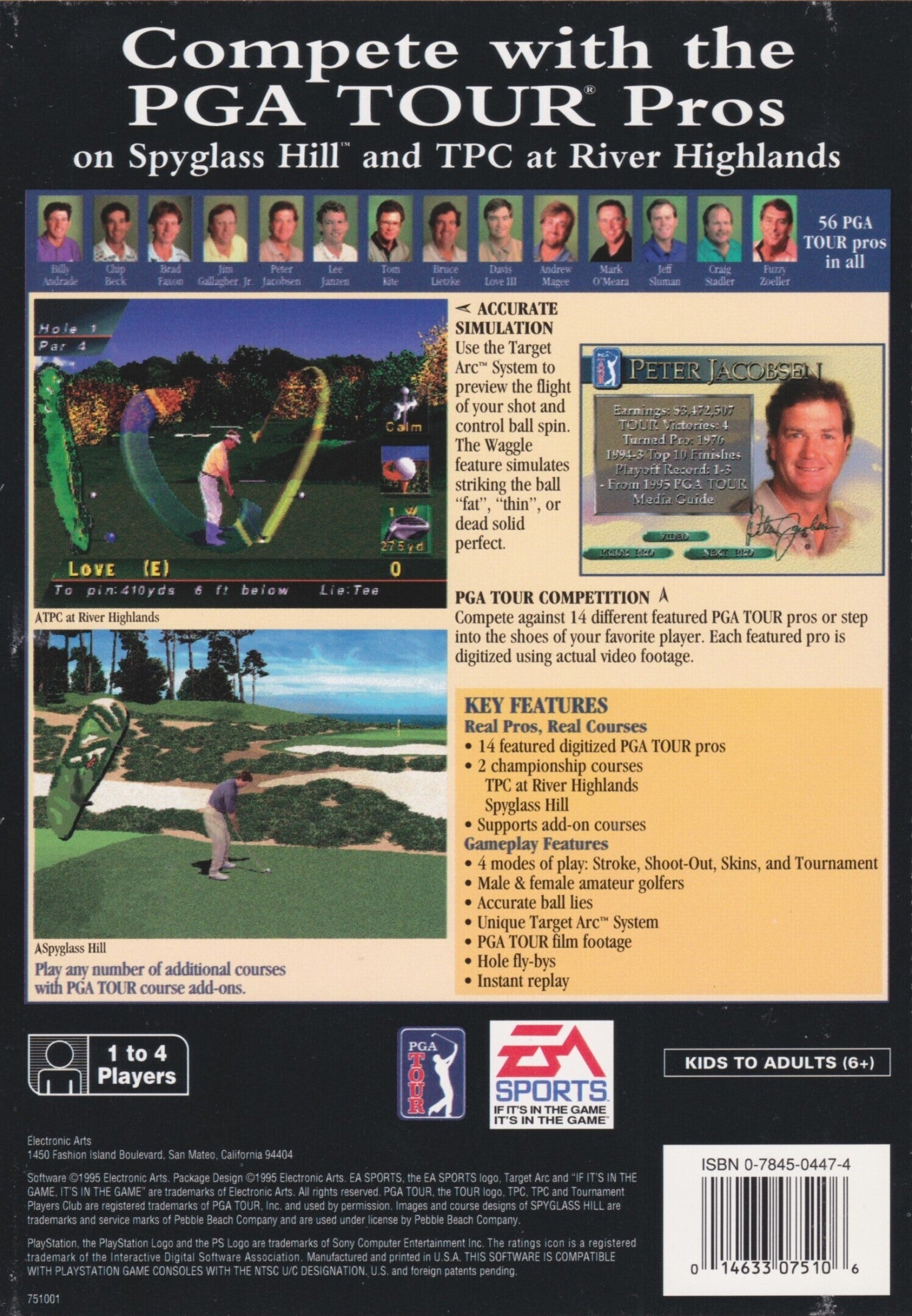PGA Tour 96 (Long Box) - (PS1) Playstation 1 [Pre-Owned] Video Games EA Sports   