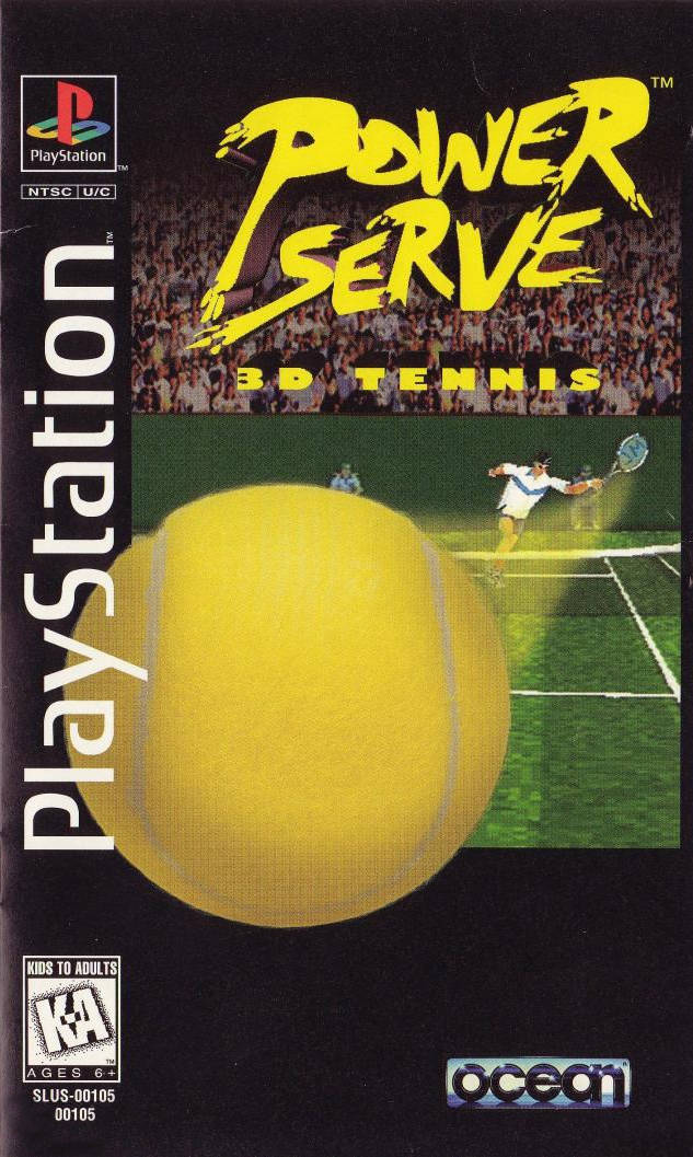 Power Serve 3D Tennis (Long Box) - (PS1) PlayStation 1 [Pre-Owned] Video Games Ocean