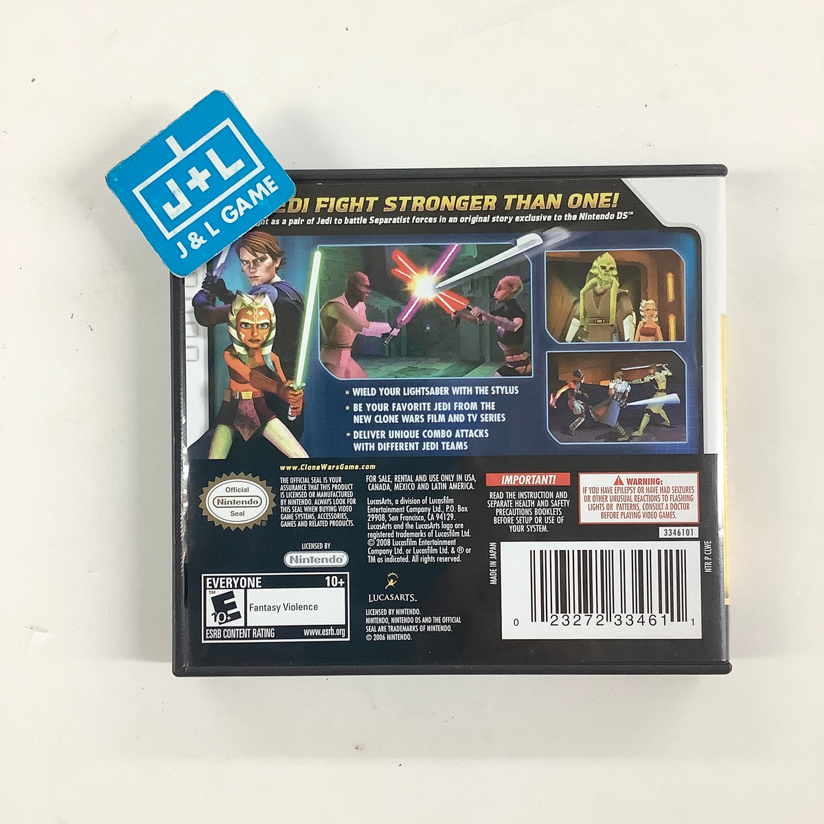 Star Wars The Clone Wars: Jedi Alliance - (NDS) Nintendo DS [Pre-Owned] Video Games LucasArts