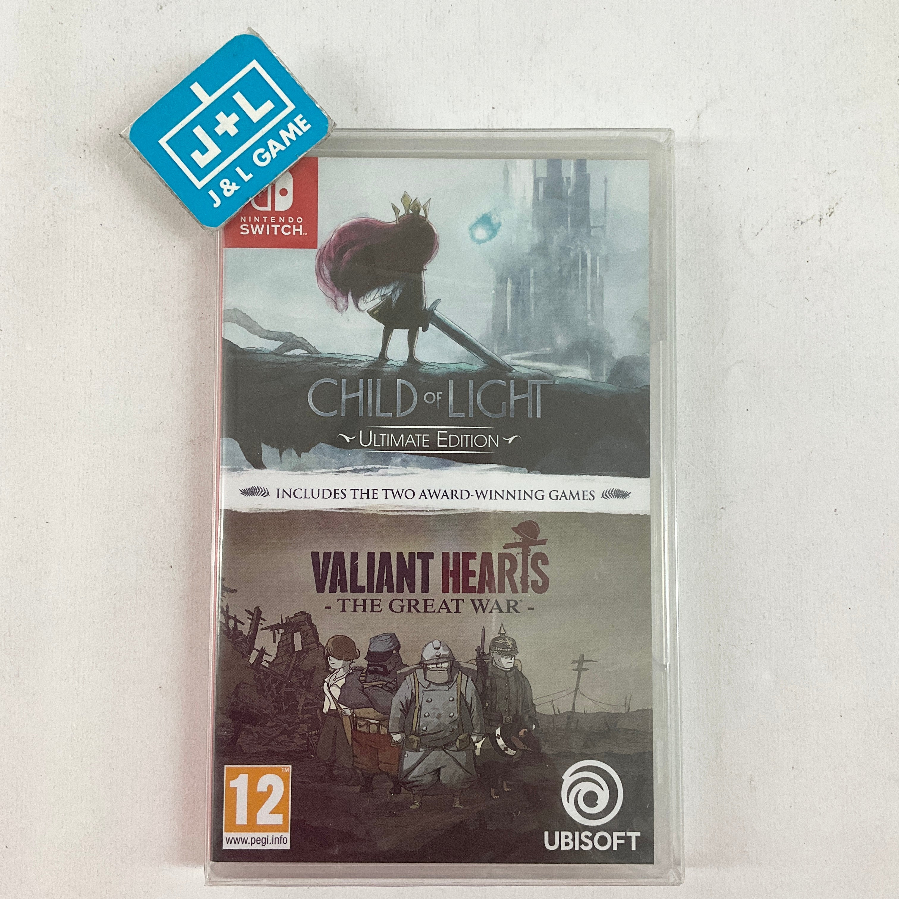 Child of Light Ultimate Edition + Valiant Hearts: The Great War - (NSW) Nintendo Switch (European Import) Video Games Ubisoft