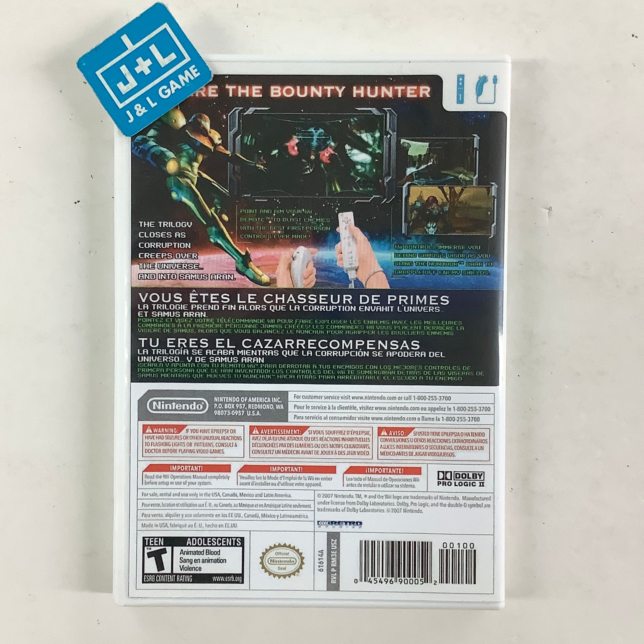 Metroid Prime 3: Corruption - Nintendo Wii [Pre-Owned] Video Games Nintendo