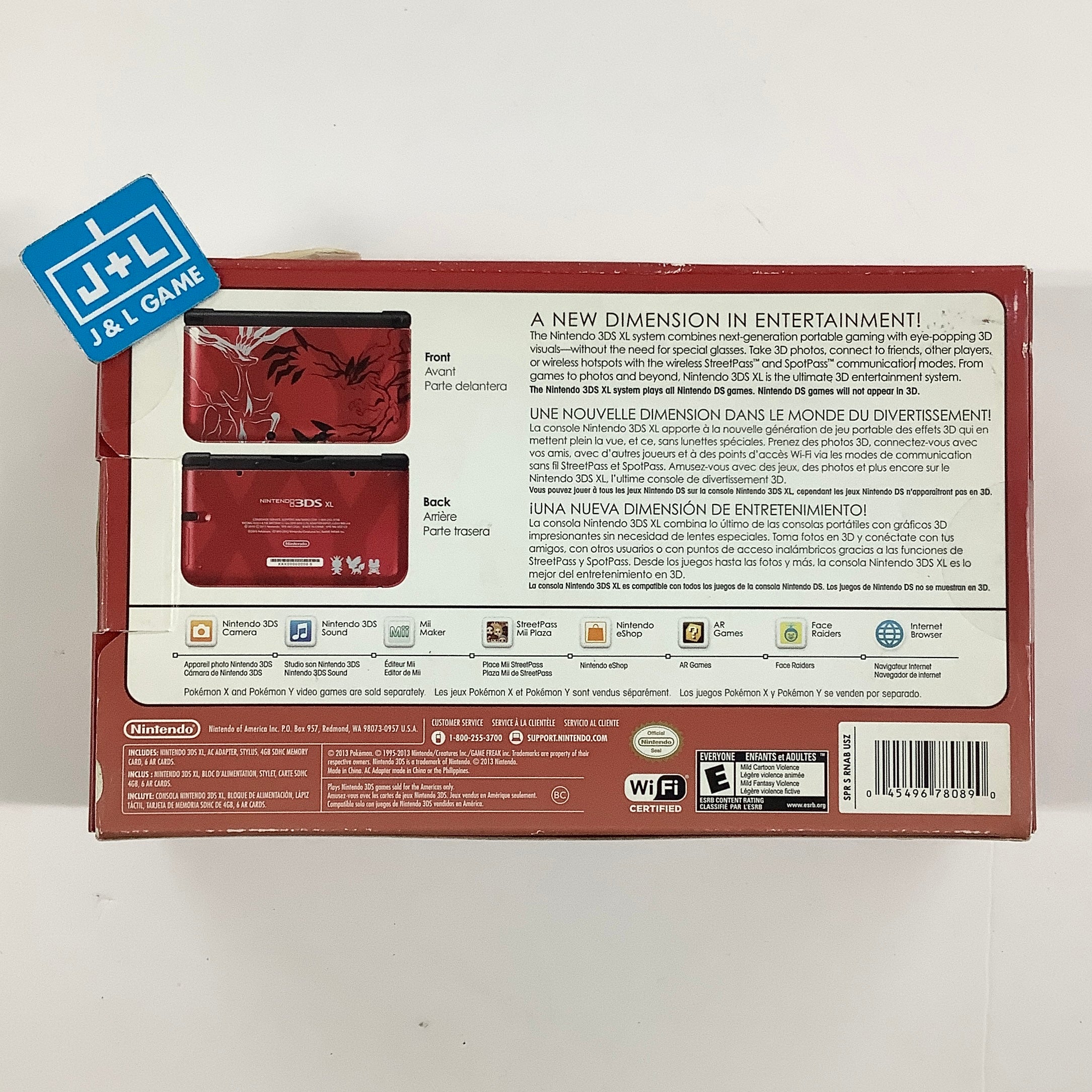 Nintendo 3DS XL Console (Pokémon X & Y Limited Edition Red) - Nintendo 3DS [Pre-Owned] Consoles Nintendo