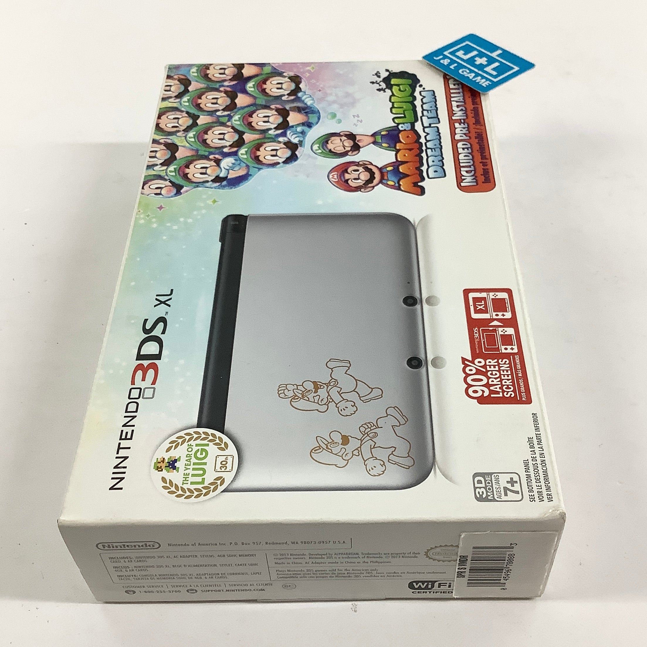 Nintendo 3DS XL Console (Mario & Luigi Silver) - Nintendo 3DS [Pre-Owned] Consoles Nintendo