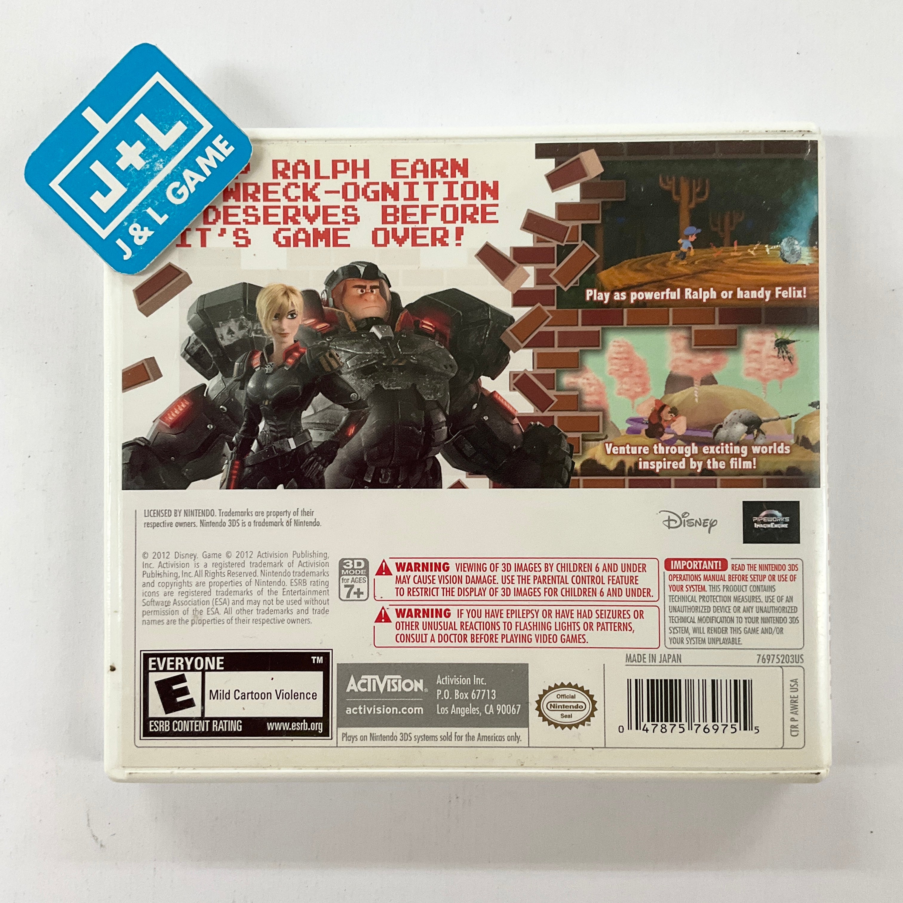 Wreck-It Ralph - Nintendo 3DS [Pre-Owned] Video Games ACTIVISION   