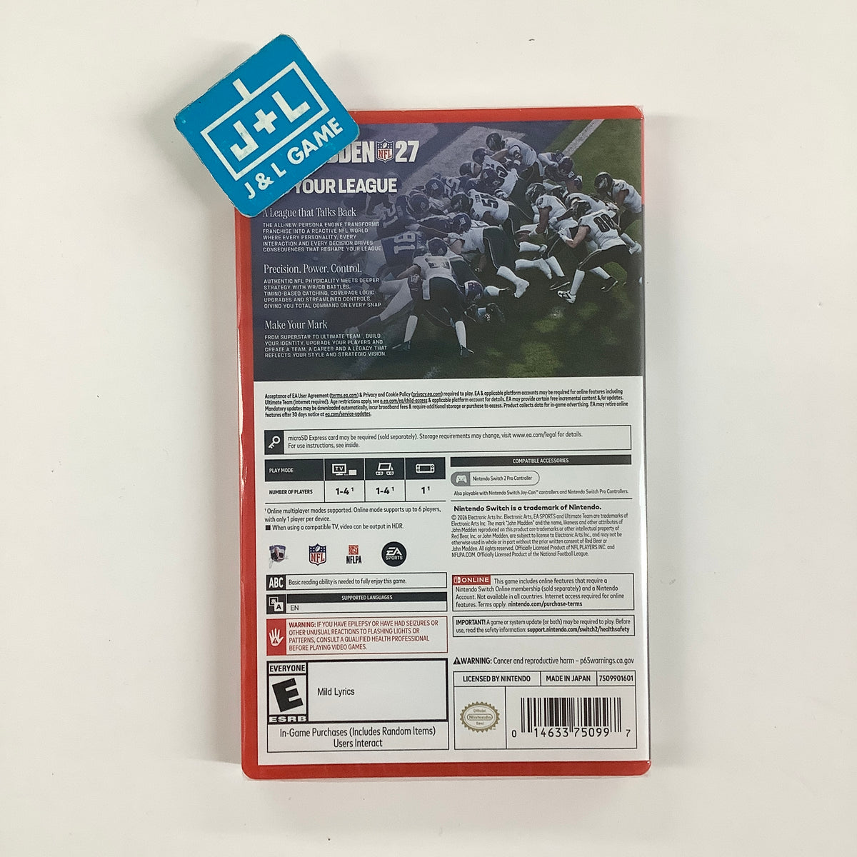Madden NFL 27 - (NS2) Nintendo Switch 2 Video Games Electronic Arts