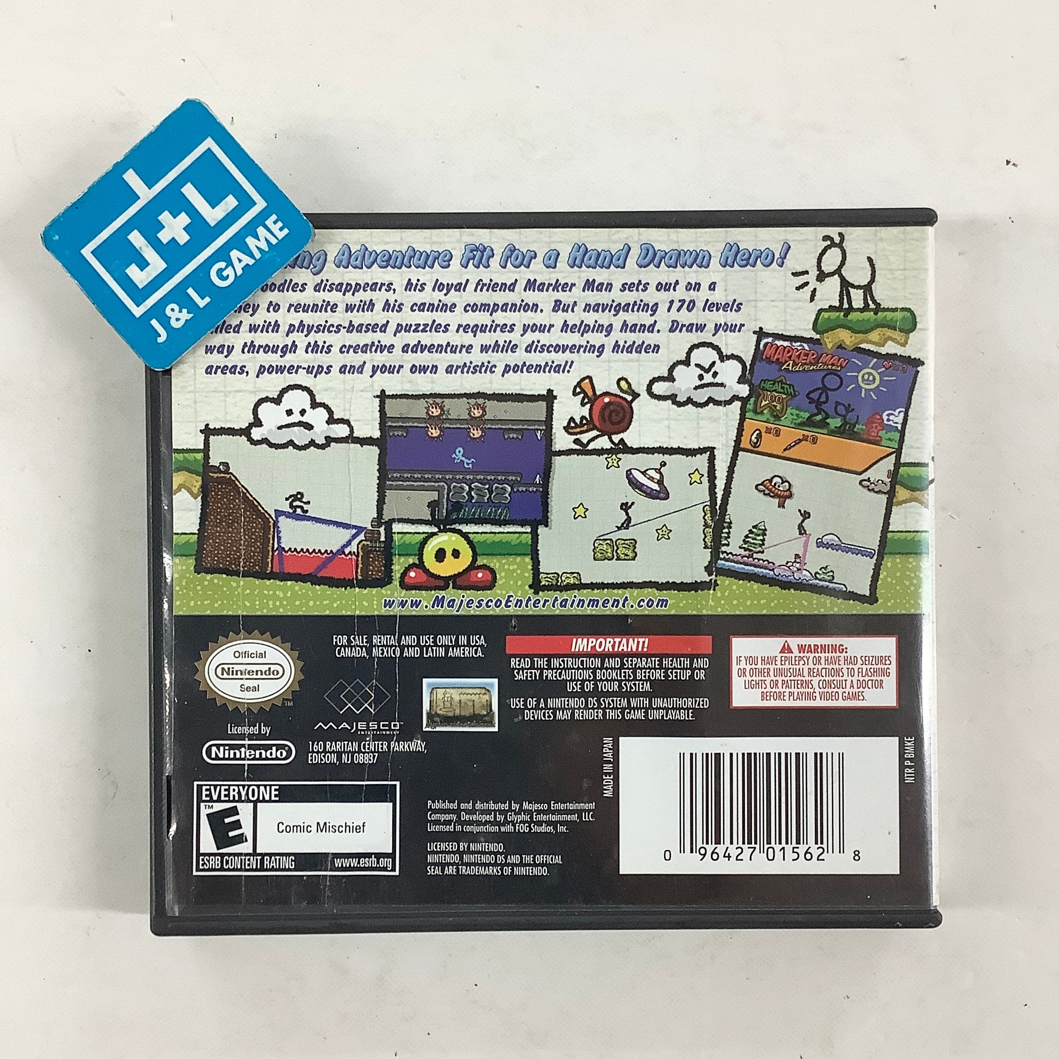 Marker Man Adventures - (NDS) Nintendo DS [Pre-Owned] Video Games Majesco