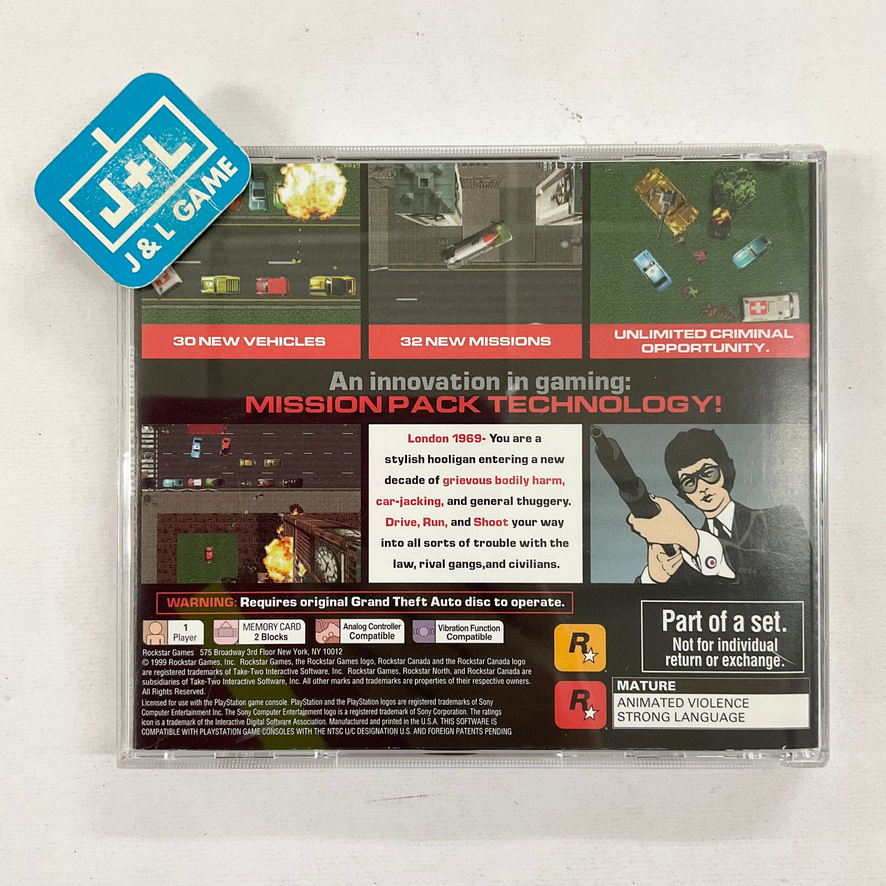 Grand Theft Auto: Collector's Edition - (PS1) PlayStation 1