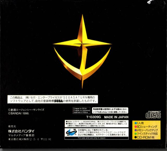 Kidou Senshi Gundam Gaiden II - (SS) Sega Saturn [Pre-Owned] (Japanese Import)