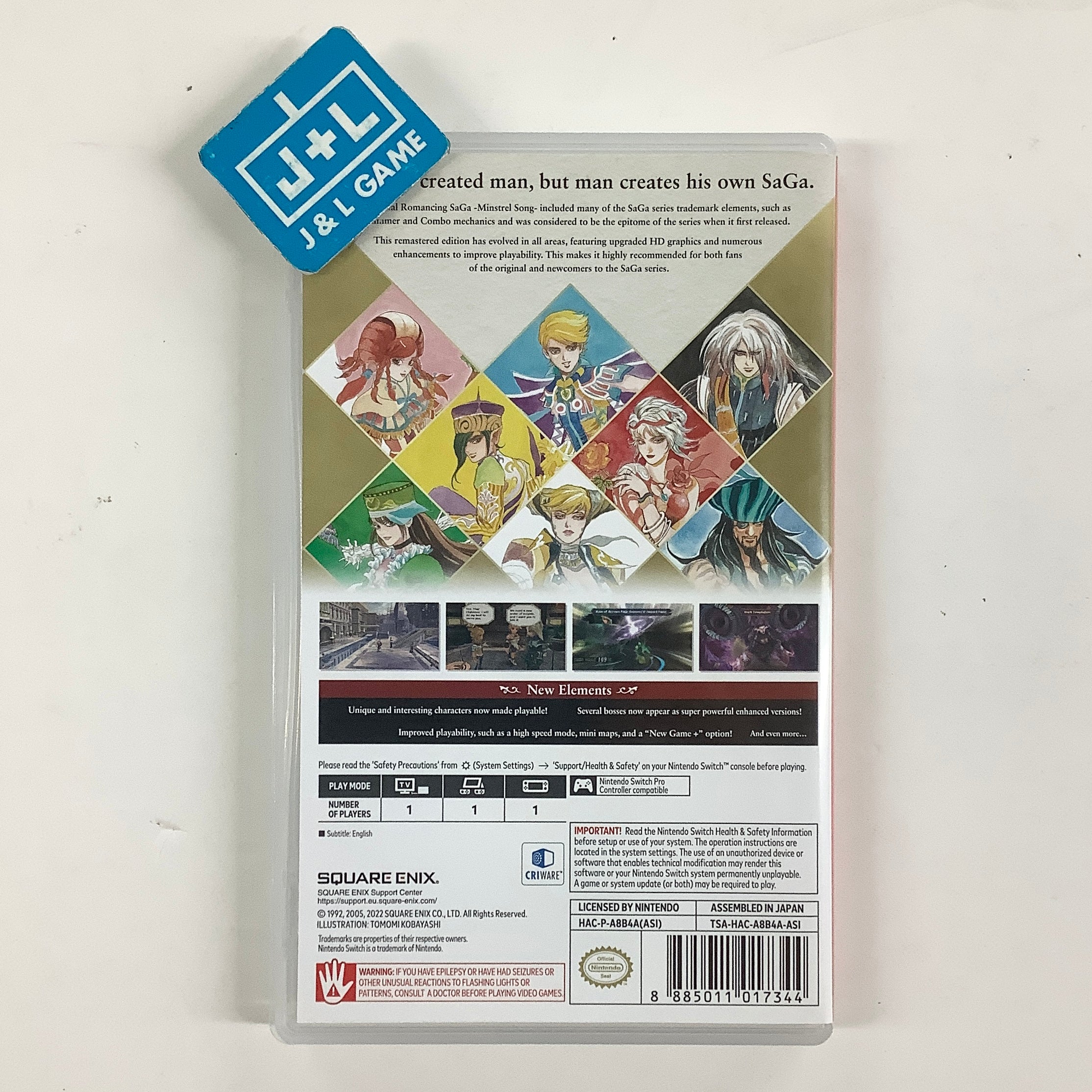 Romancing SaGa: Minstrel Song Remastered - (NSW) Nintendo Switch (Asia Import) [Pre-Owned] Video Games Square Enix