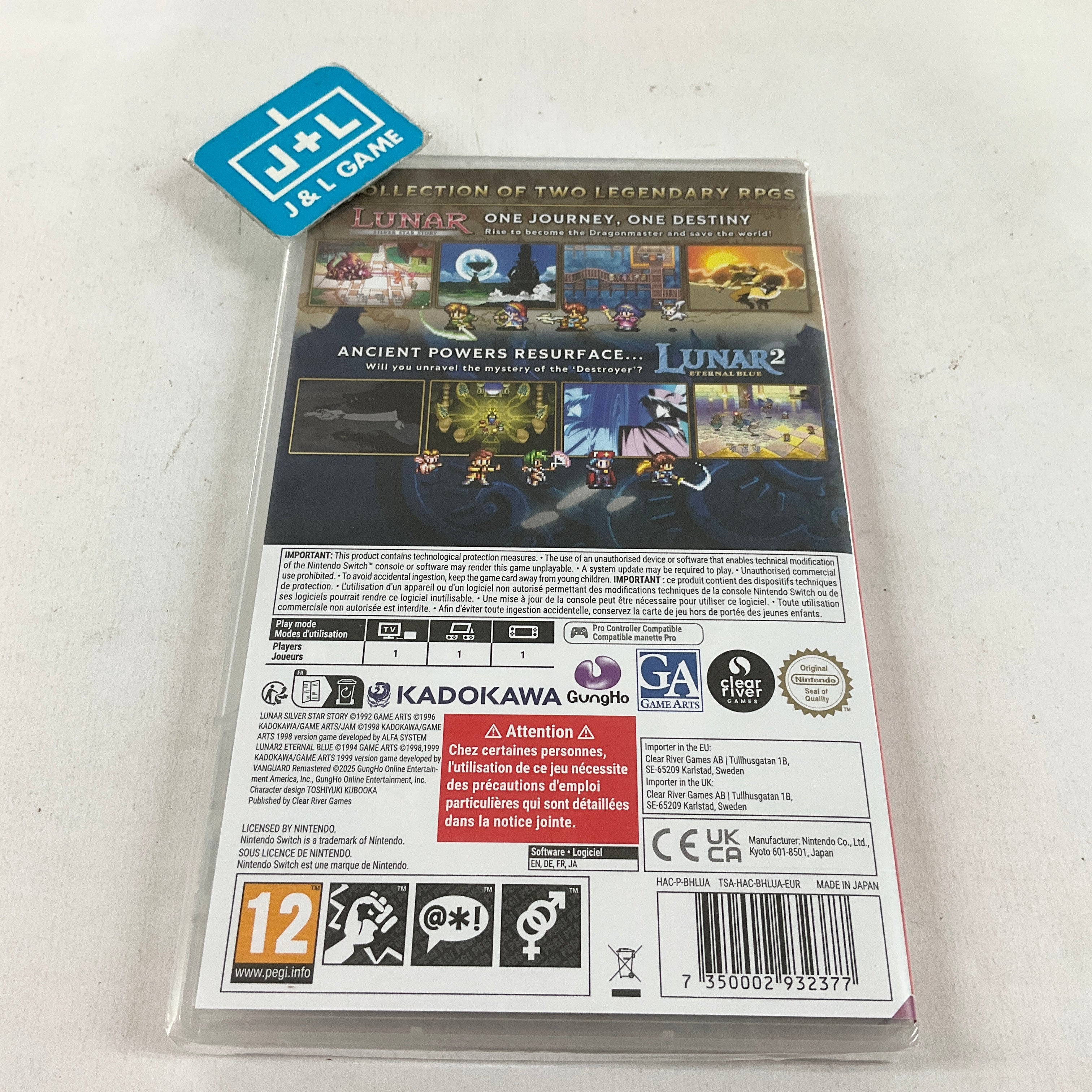 Lunar Remastered Collection - (NSW) Nintendo Switch (European Import) Video Games Clear River Games